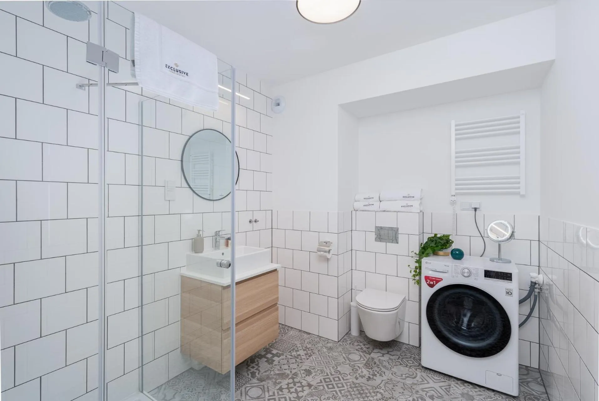 Bathroom in EXCLUSIVE Aparthotel Kraków Lubicz 40