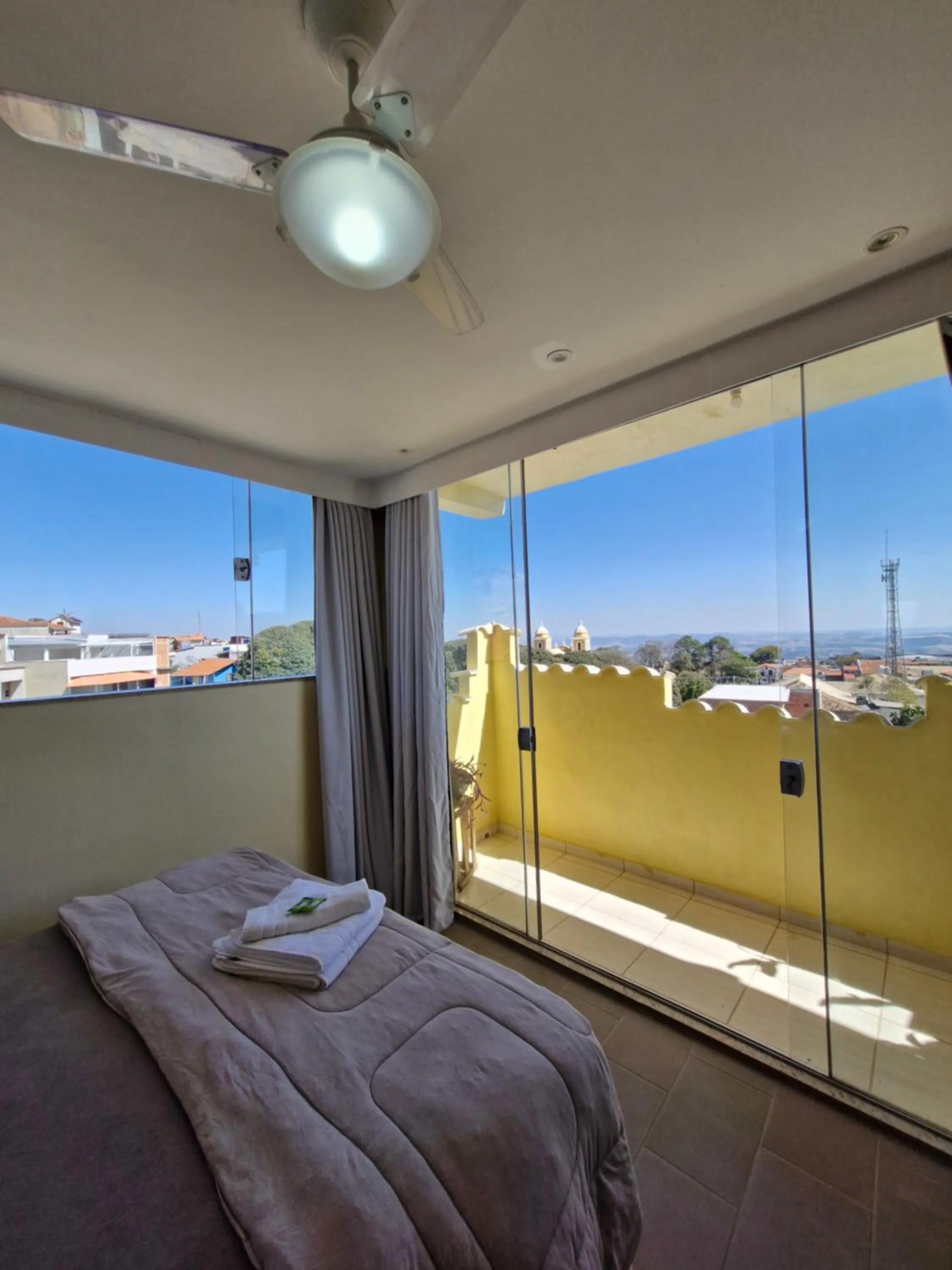 View (from property/room), Bed in Pousada Reino Encantado - São Thomé das Letras - Minas Gerais