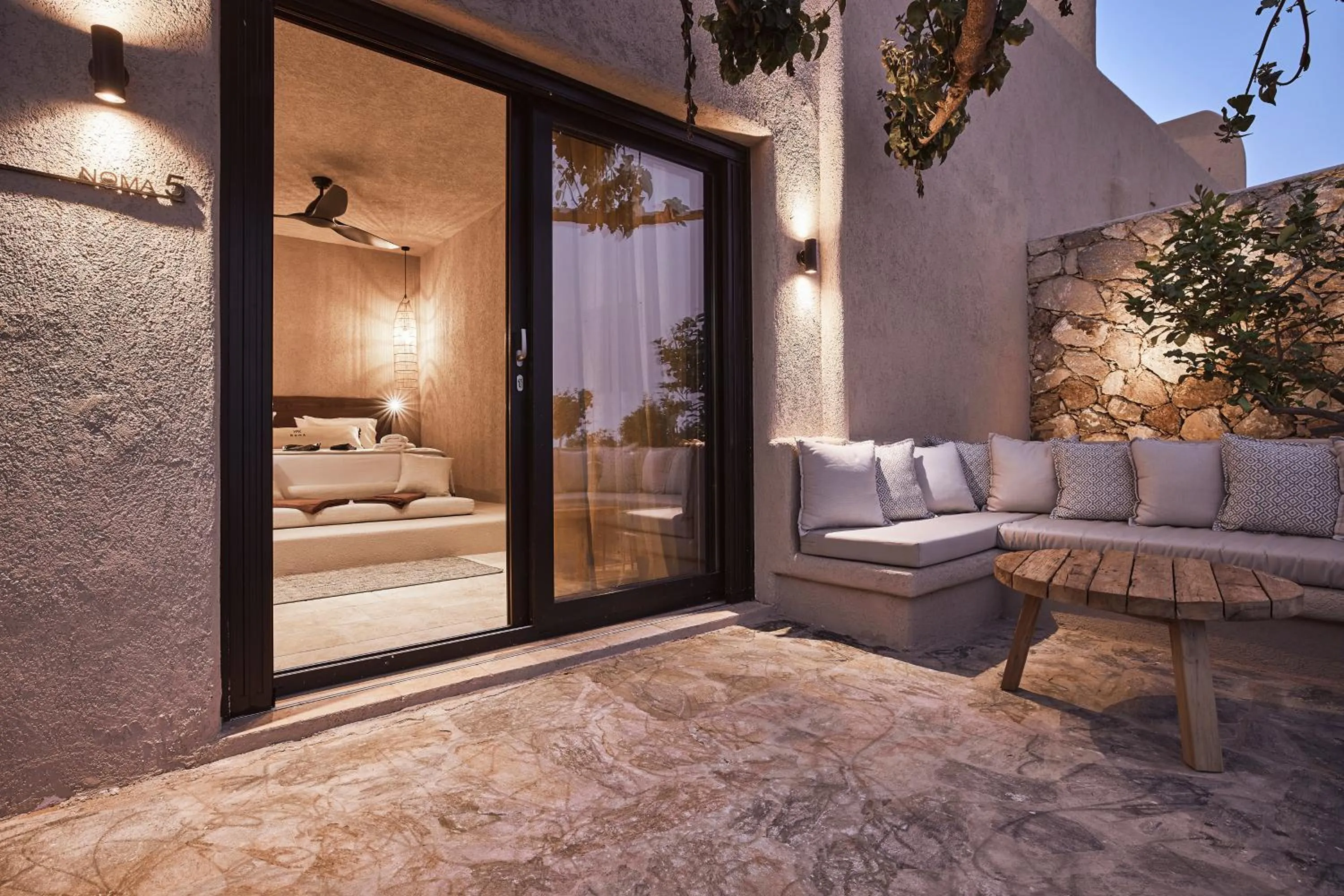Balcony/Terrace, Bed in Noma Milos - Delmar Collection