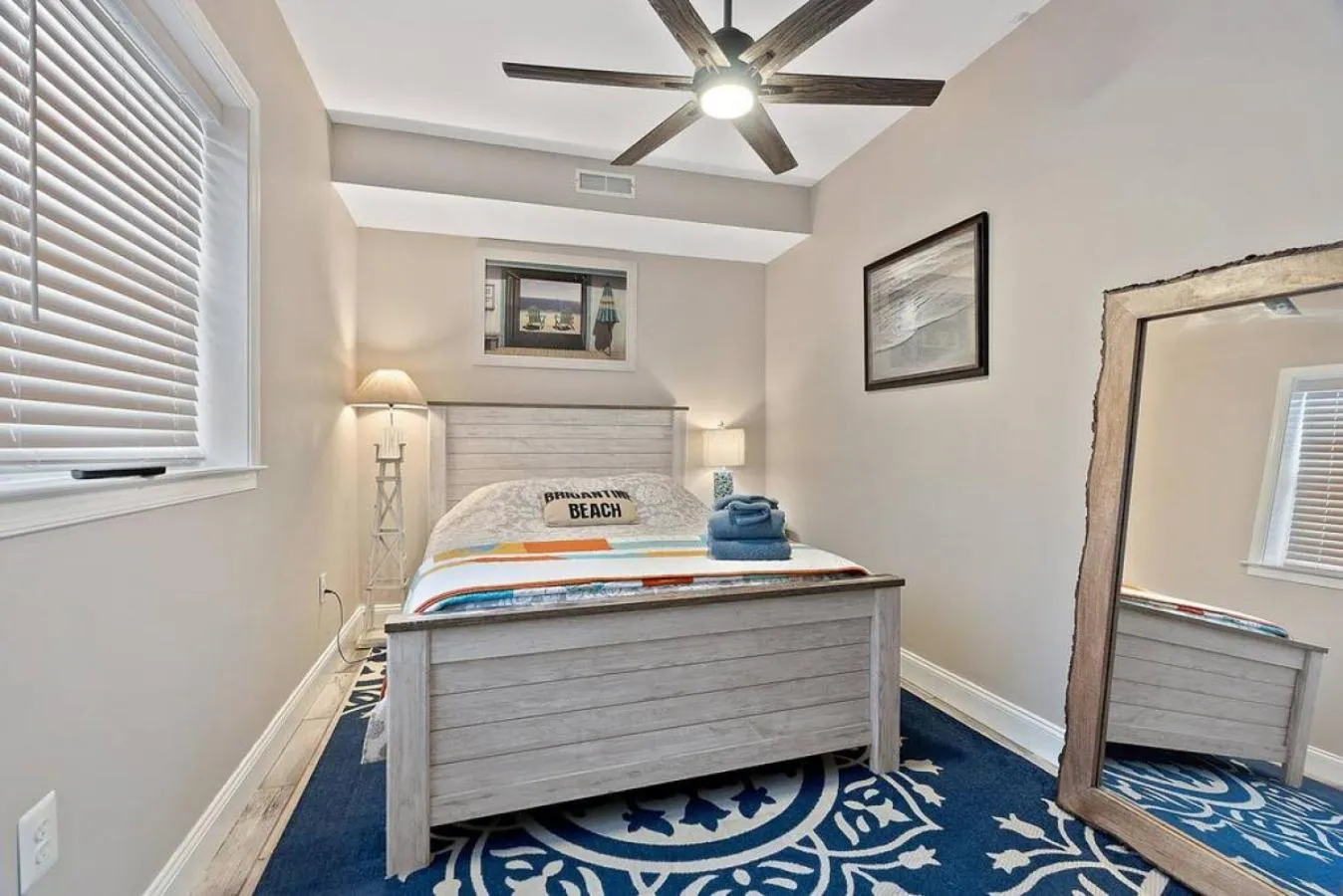 Bed in Unit C back lower unit Surfers Hideway Parking Near Lighthouse