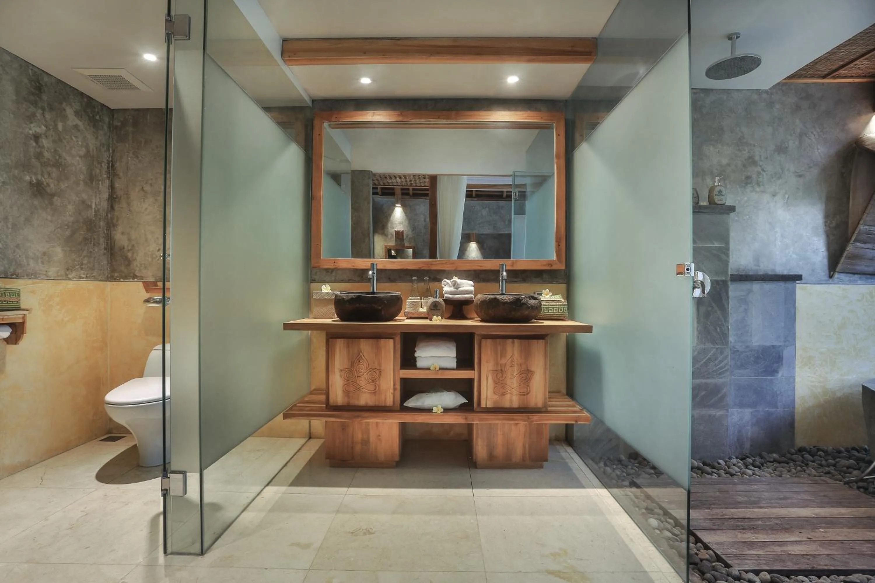 Bathroom in Wana Bucu Villas by GenuineHost