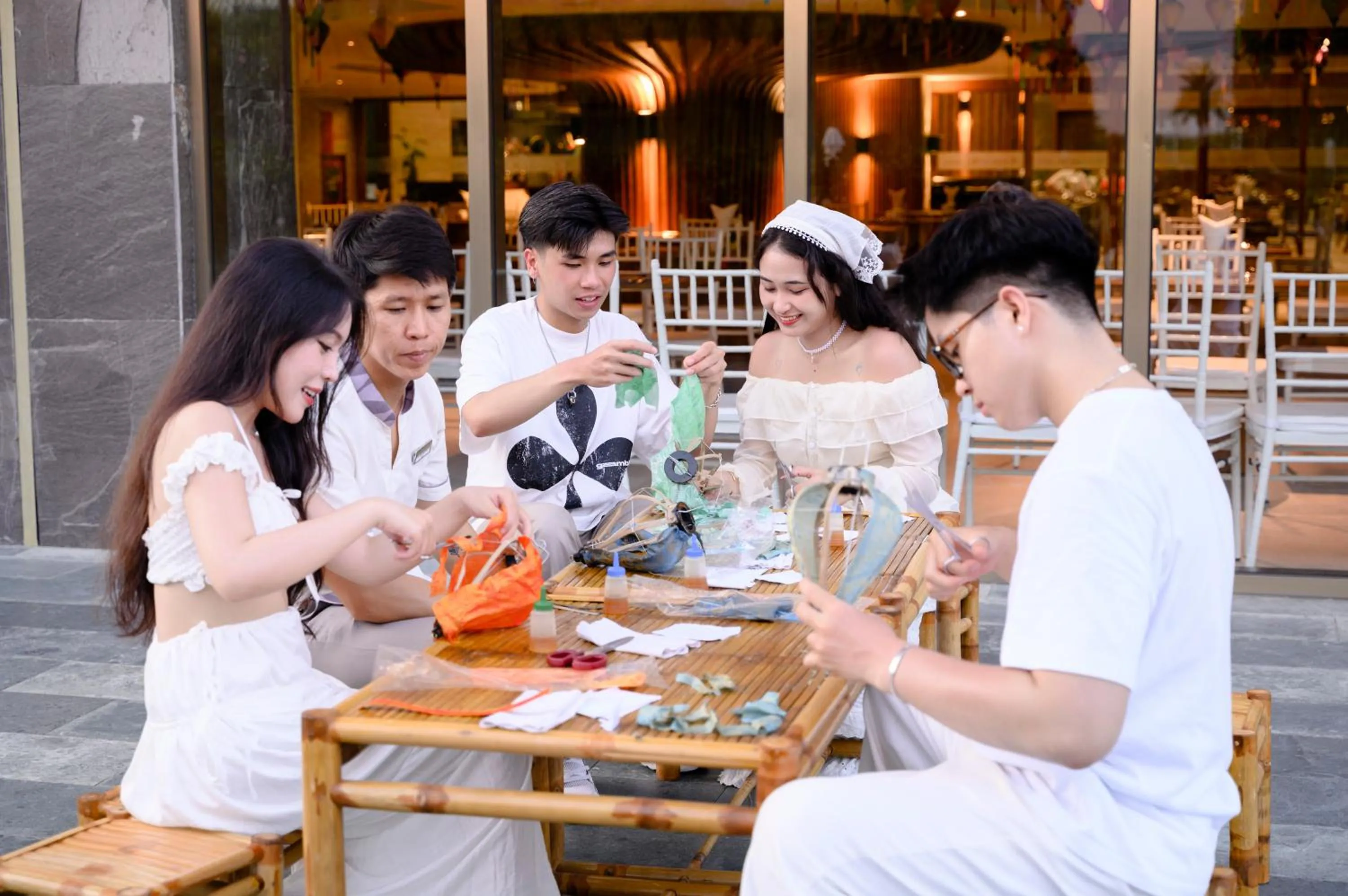 group of guests in Bellerive Hoi An Resort and Spa