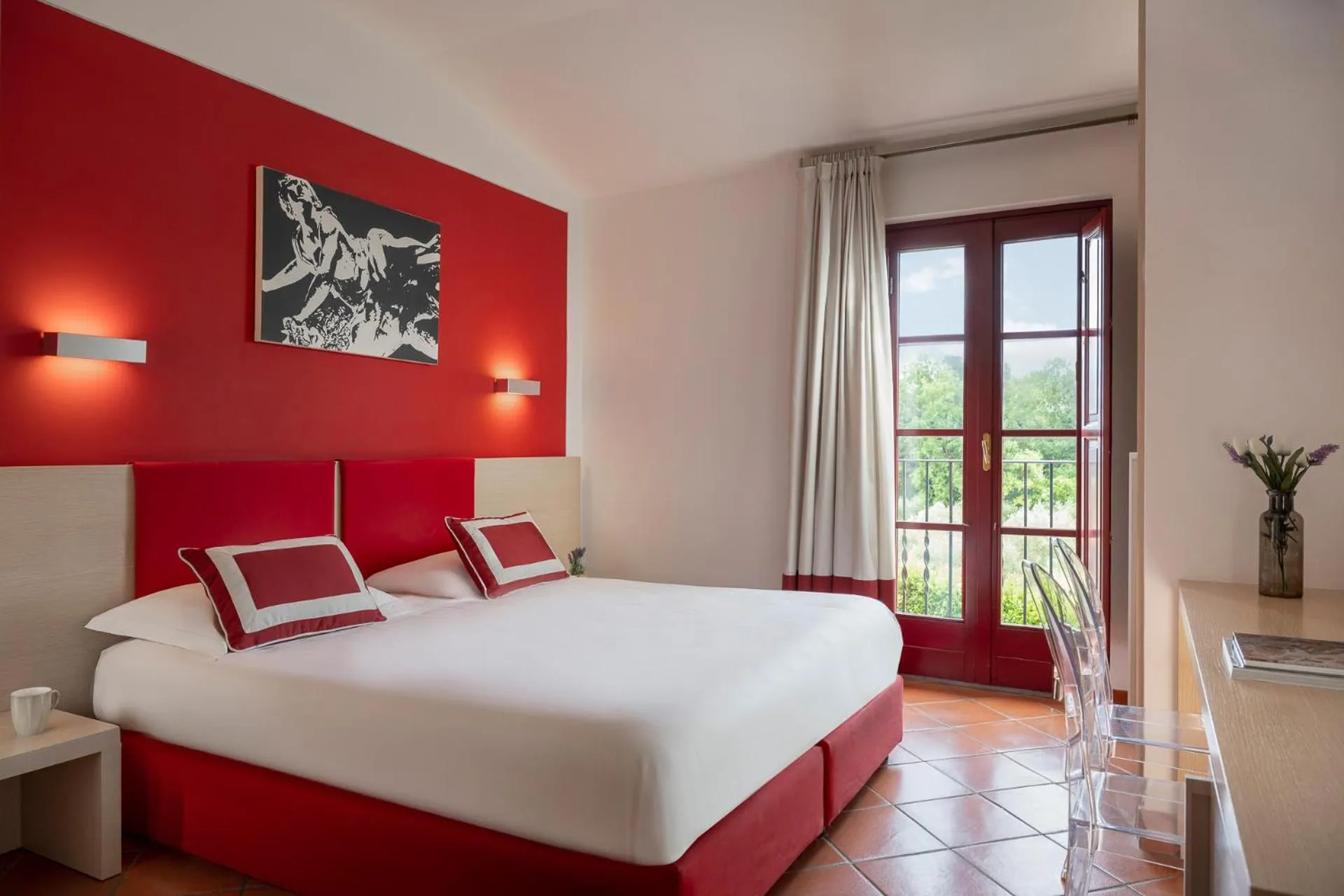 Bedroom, Bed in Hotel & Restaurant Casolare Le Terre Rosse