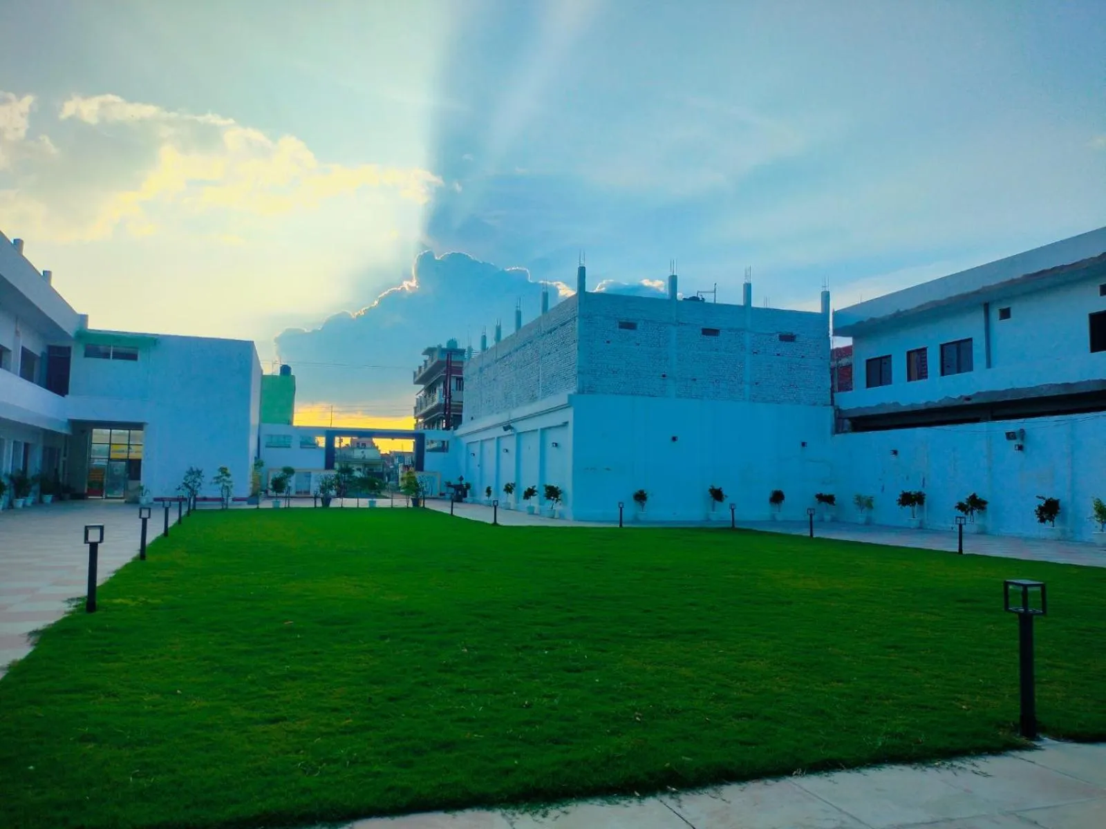 View (from property/room) in Hotel Buddha Park near Sarnath, Varanasi