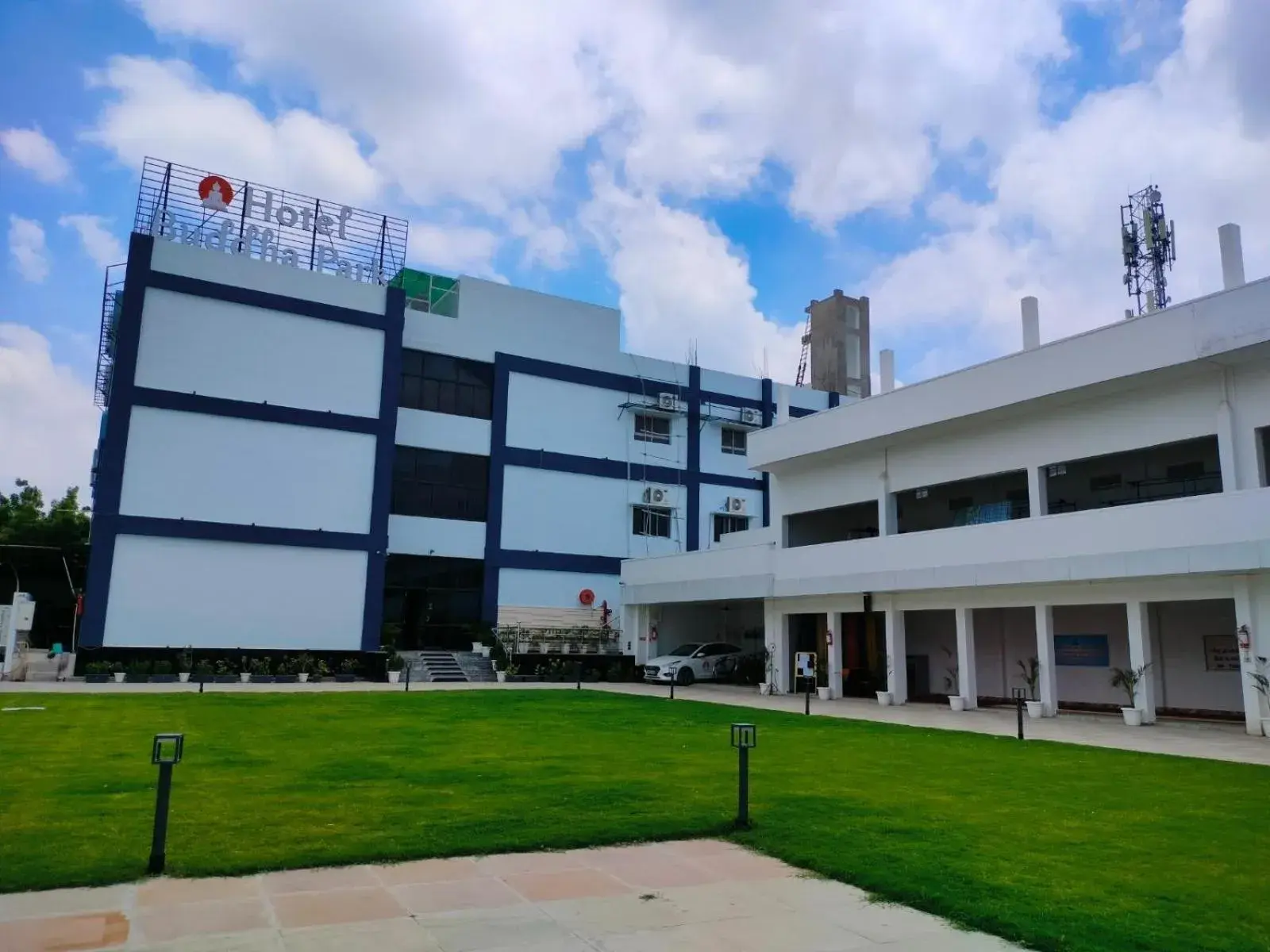 Property building in Hotel Buddha Park near Sarnath, Varanasi Property building in Hotel Buddha Park near Sarnath, Varanasi