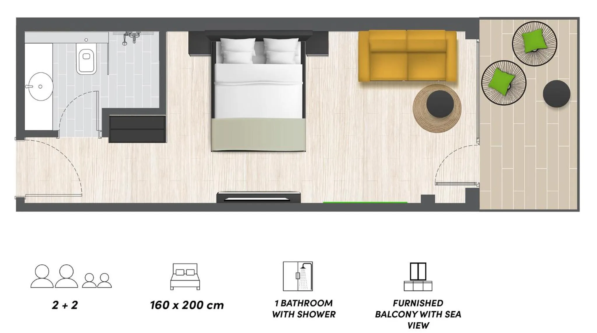 Decorative detail in Olive Villas Beach Hotel