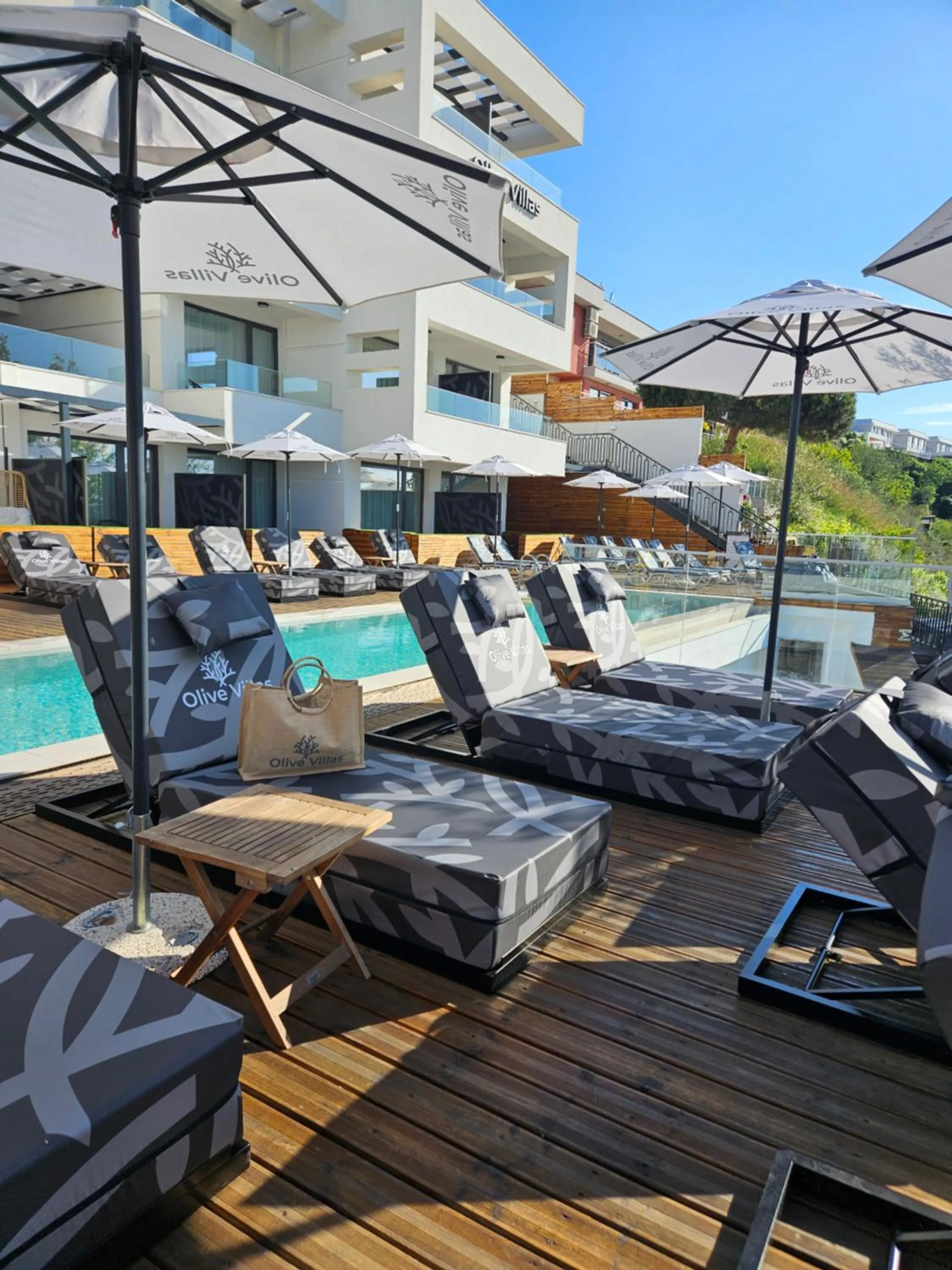 Patio in Olive Villas Beach Hotel