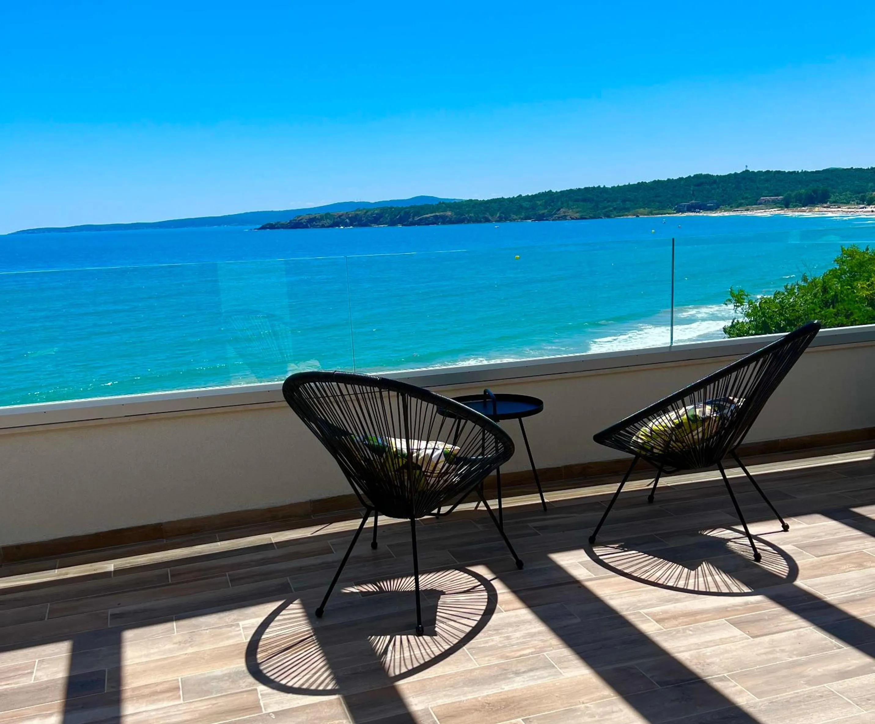 Patio in Olive Villas Beach Hotel