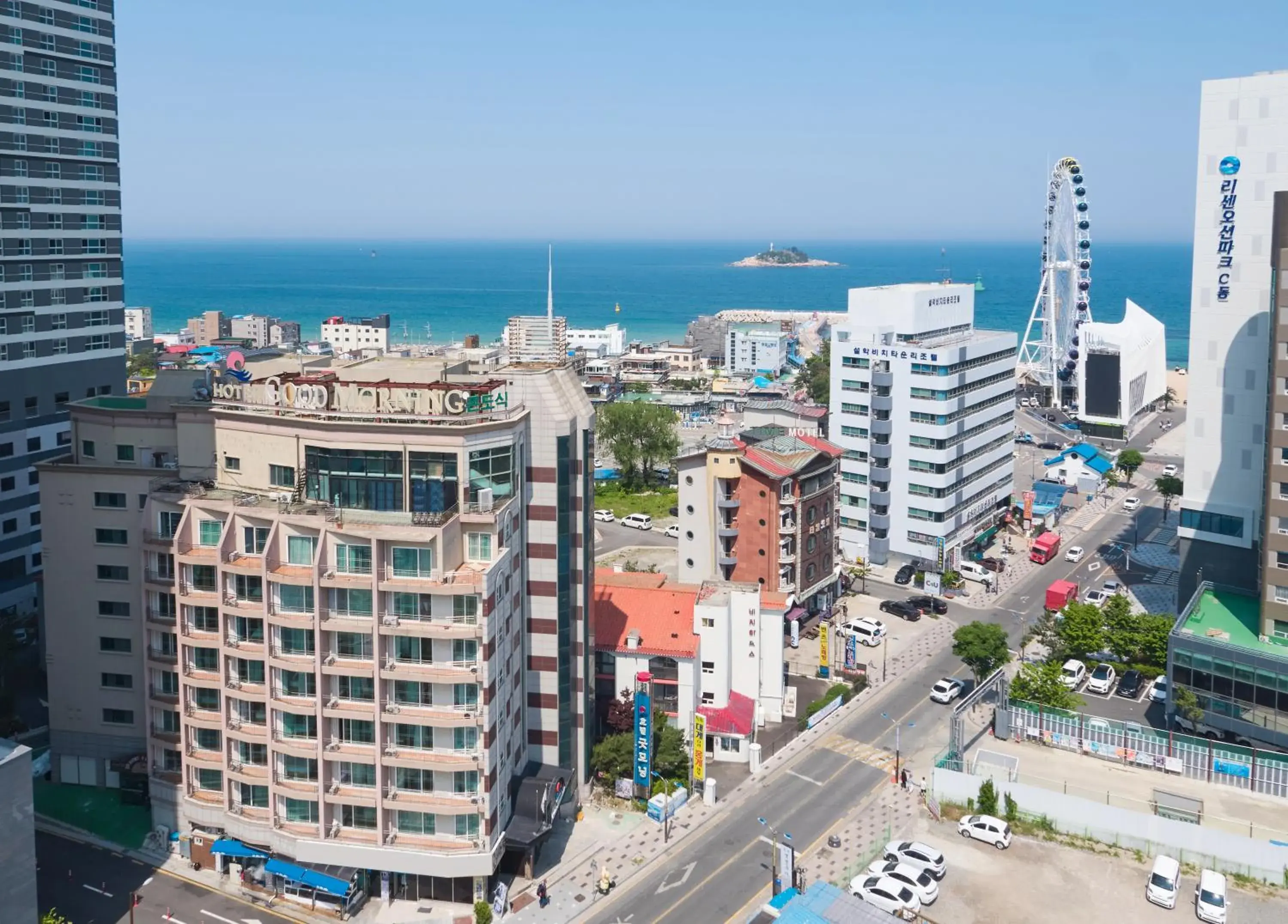 Bird's eye view in Sokcho Good Morning Hotel and Resort Bird's eye view in Sokcho Good Morning Hotel and Resort
