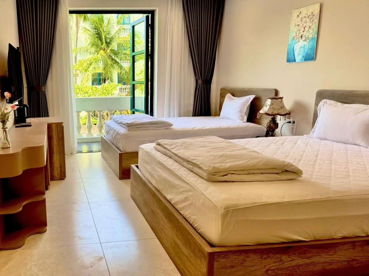 Bed in Minh Anh Hotel