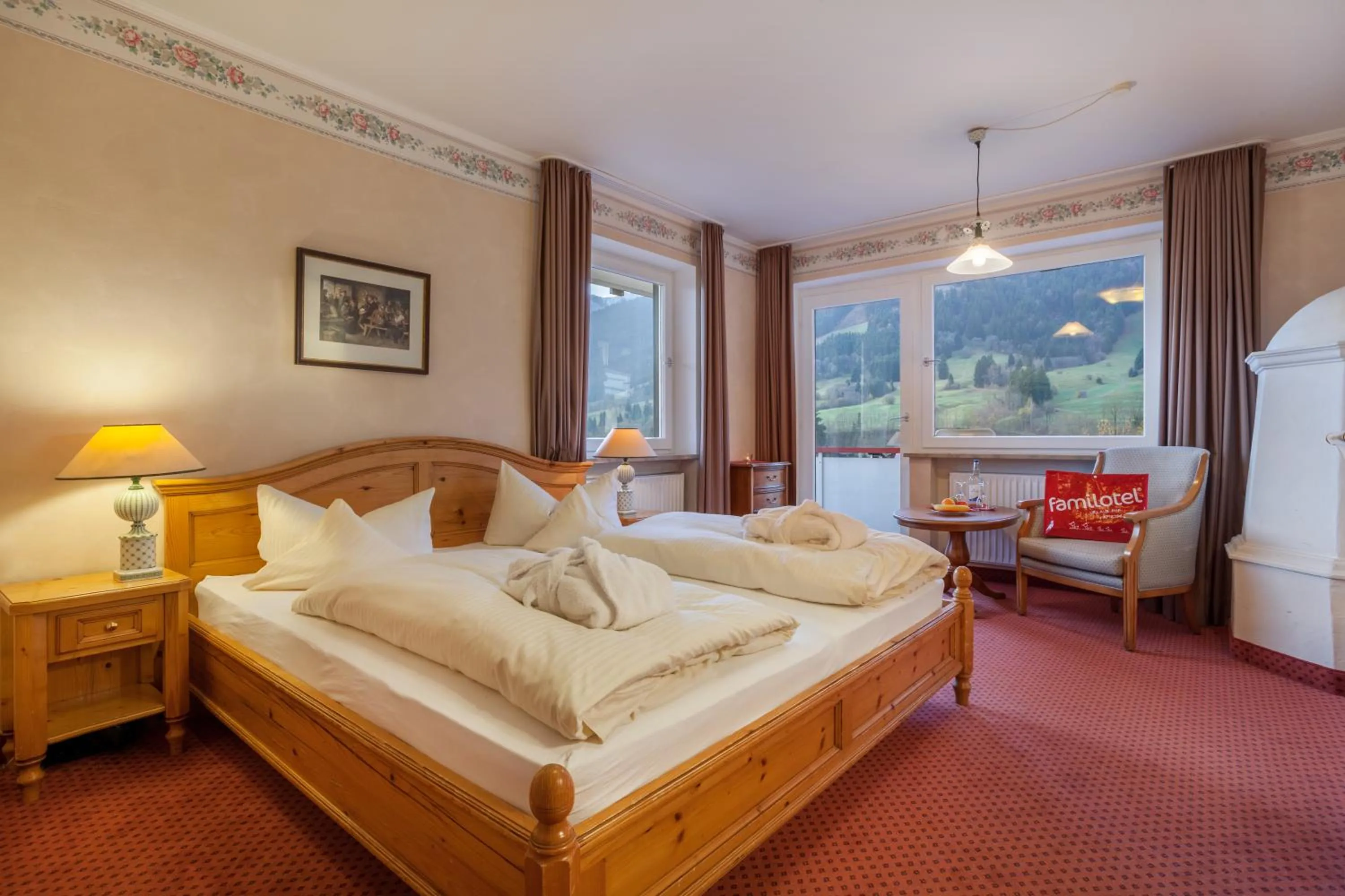 Bedroom, Bed in Familotel Bavaria Pfronten-Familien Hotel-Alles Inklusive Konzept