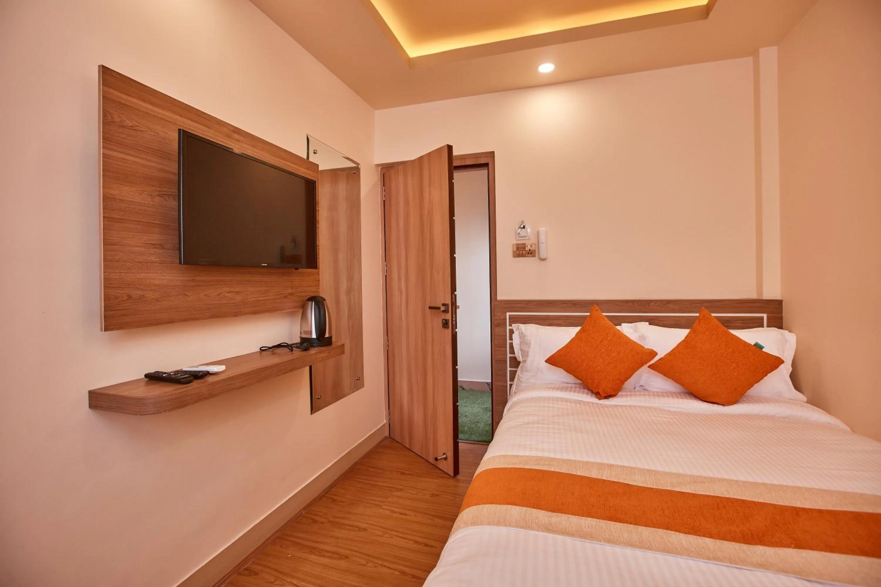 Bed in The Samrat Palace - Luxury Hotel in Kathmandu