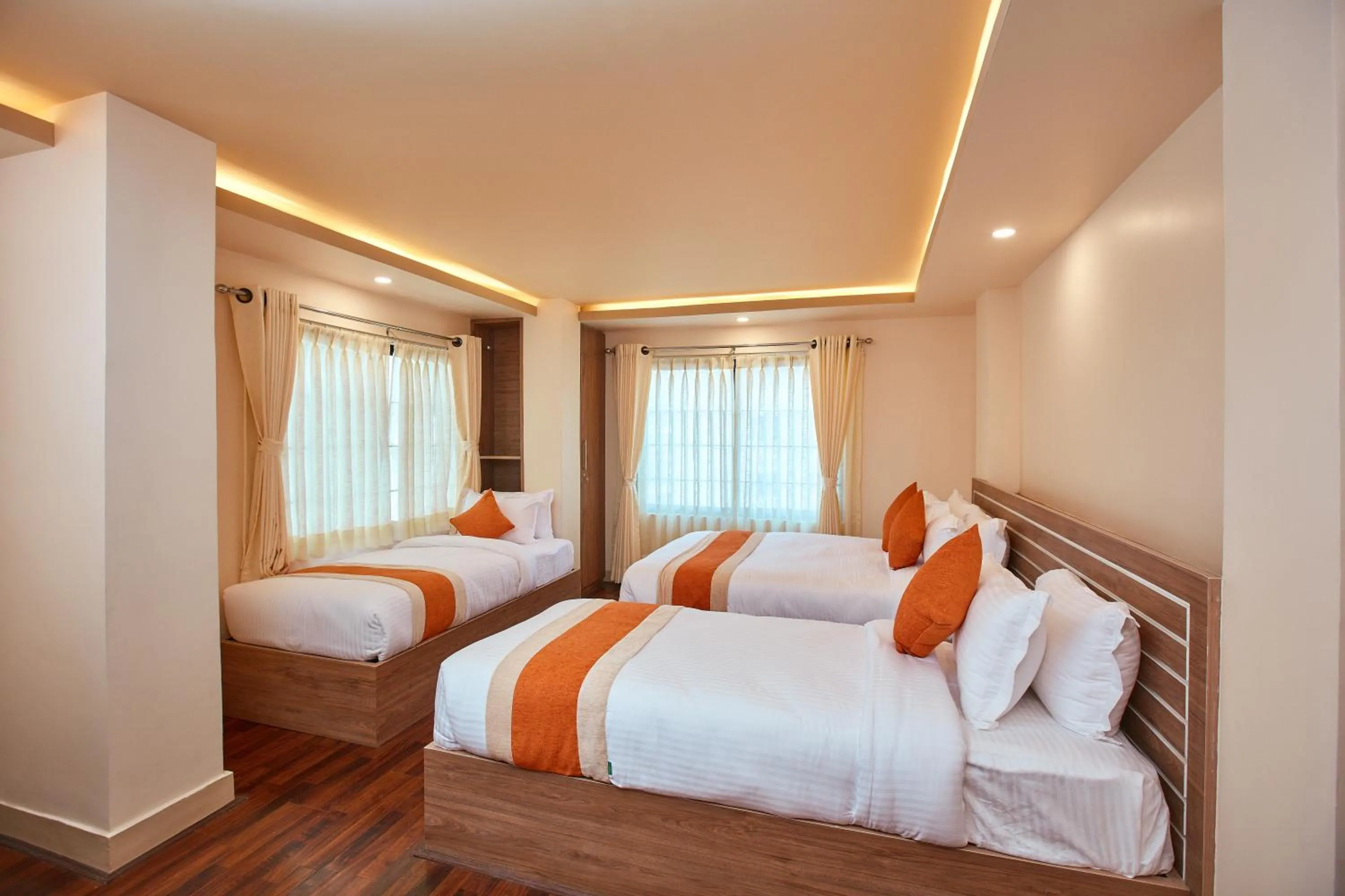 Bed in The Samrat Palace - Luxury Hotel in Kathmandu