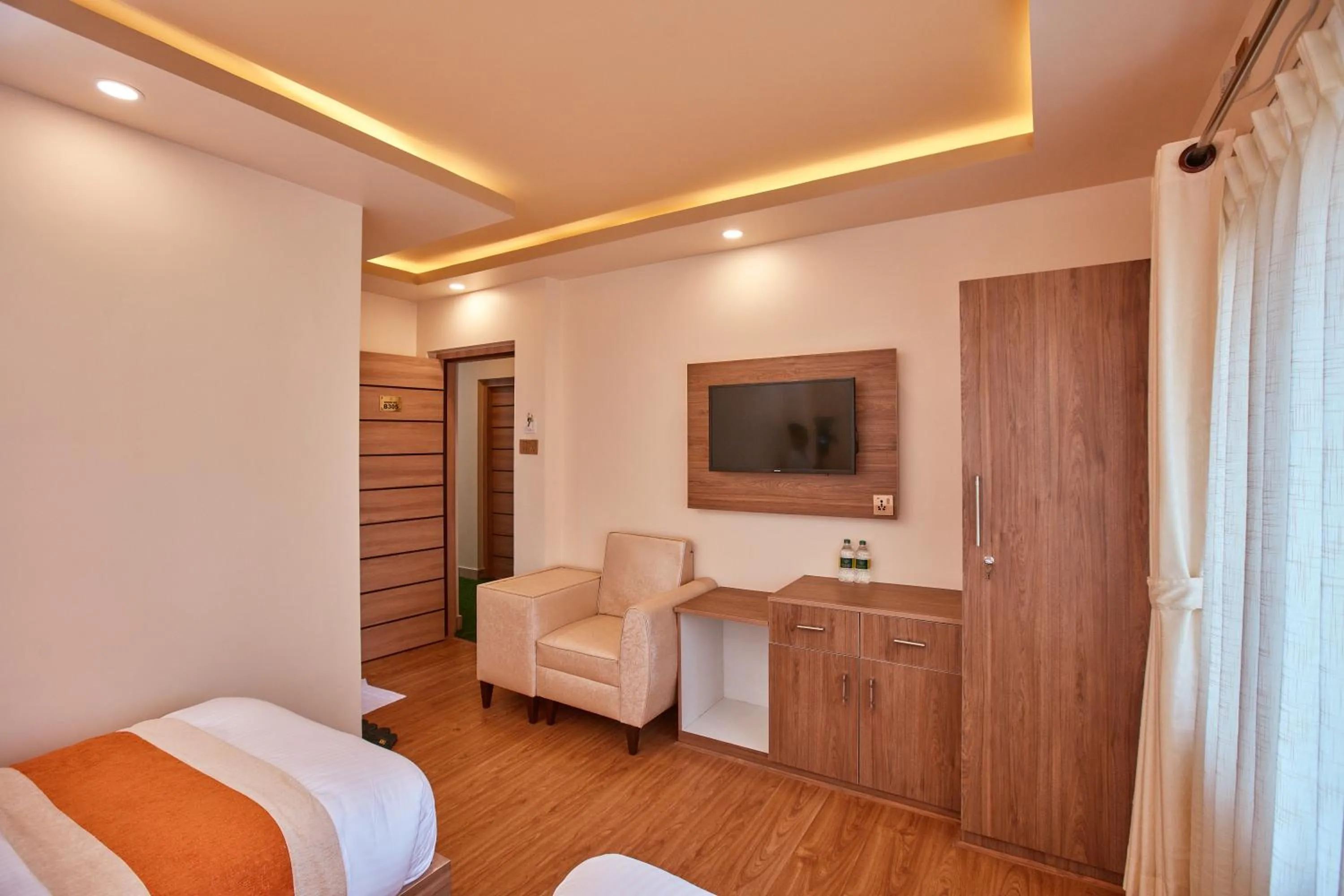 Bed in The Samrat Palace - Luxury Hotel in Kathmandu