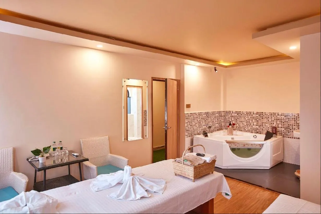 Bed in The Samrat Palace - Luxury Hotel in Kathmandu