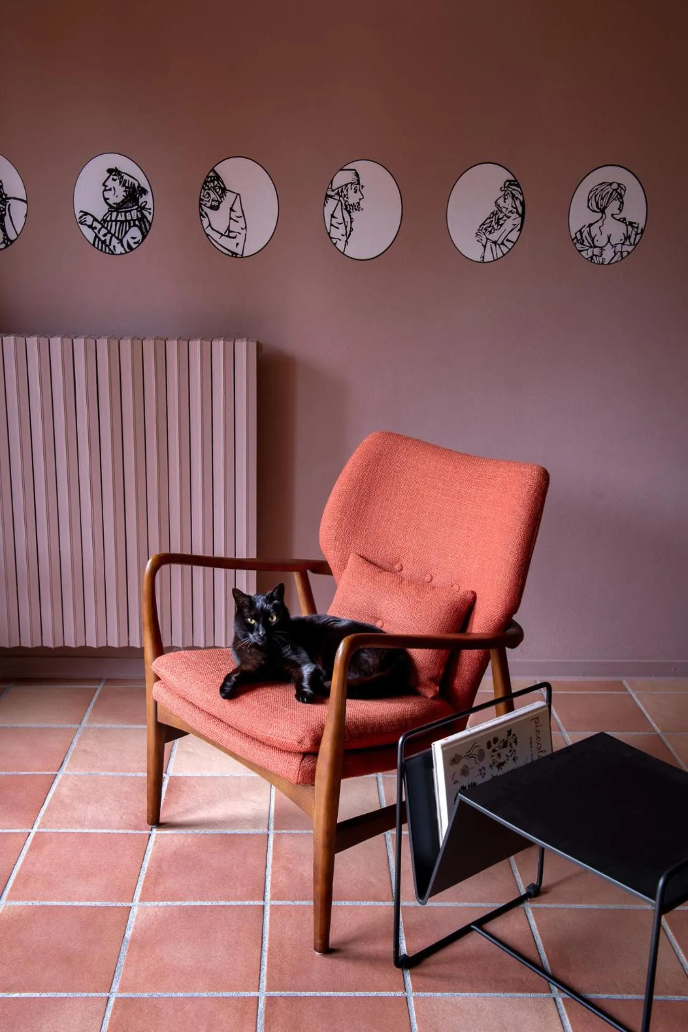 Communal lounge/ TV room in La Pensione di Vignamaggio