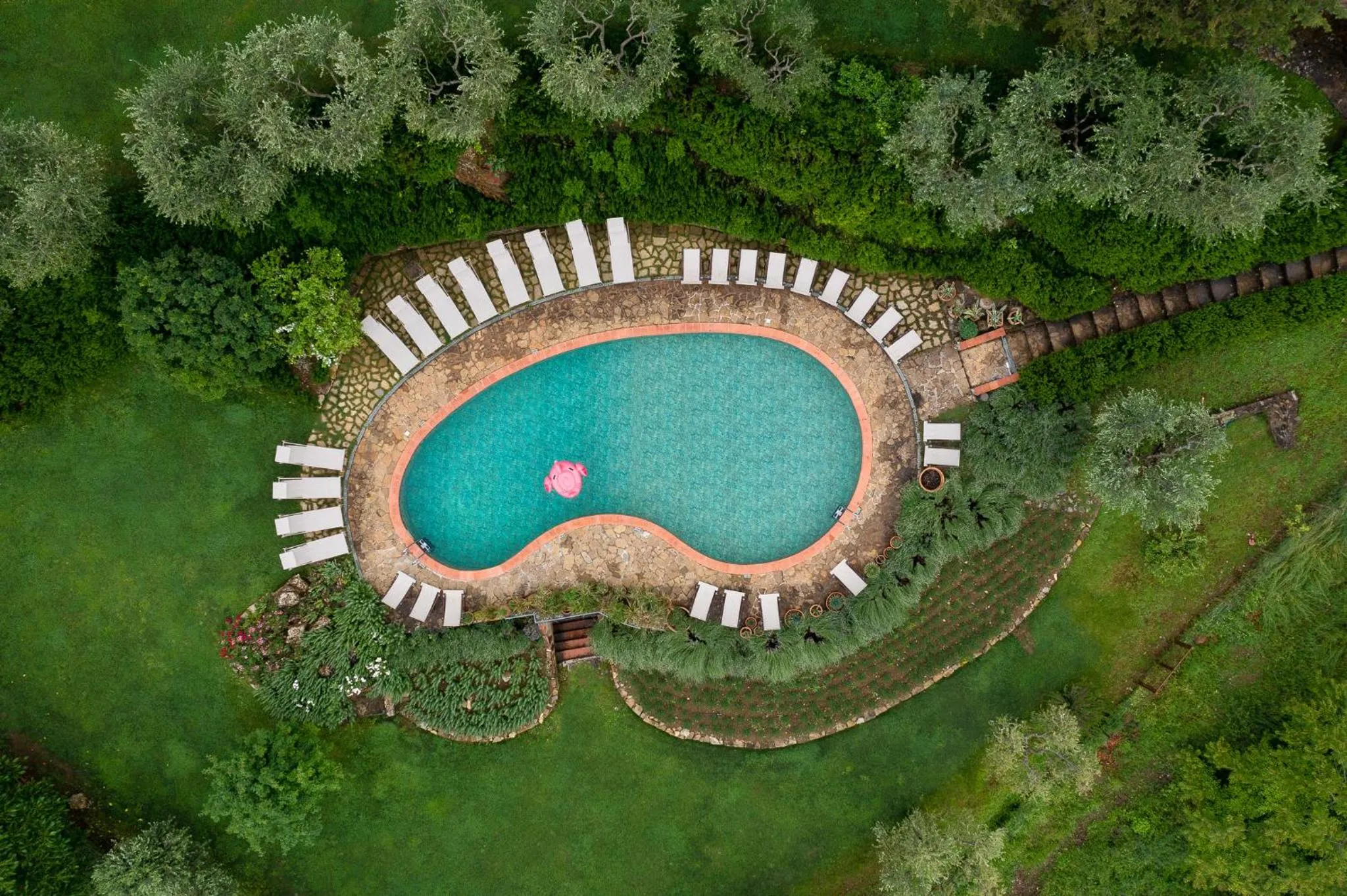 Garden in La Pensione di Vignamaggio