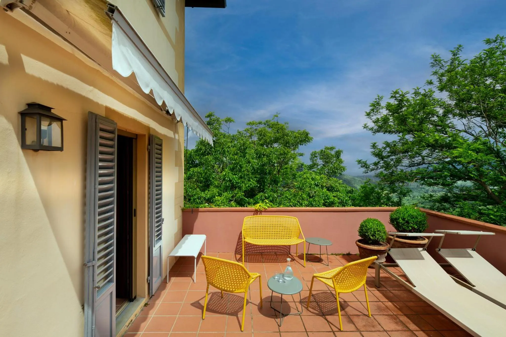 Patio in La Pensione di Vignamaggio