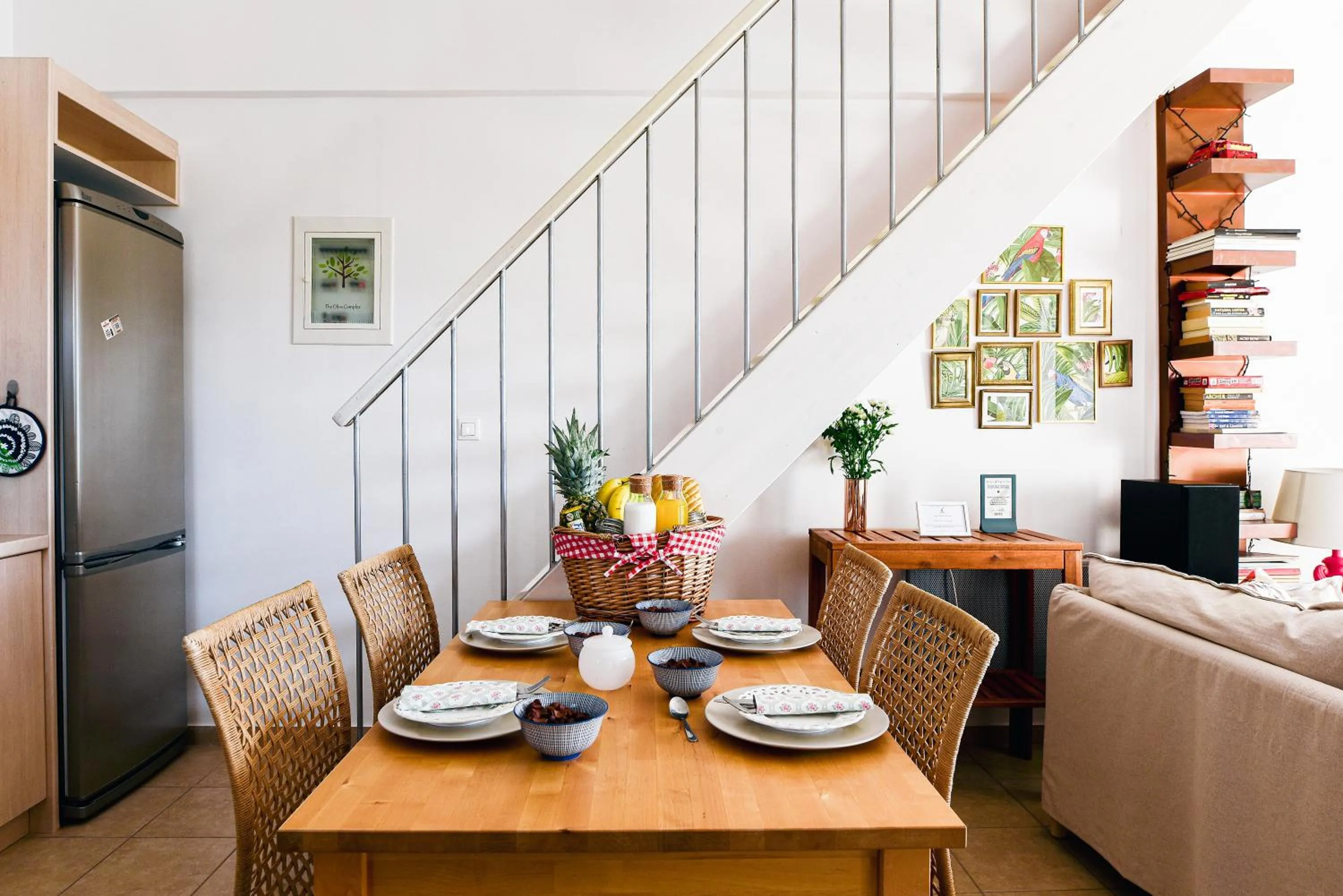Dining area in Oliva Holiday Homes