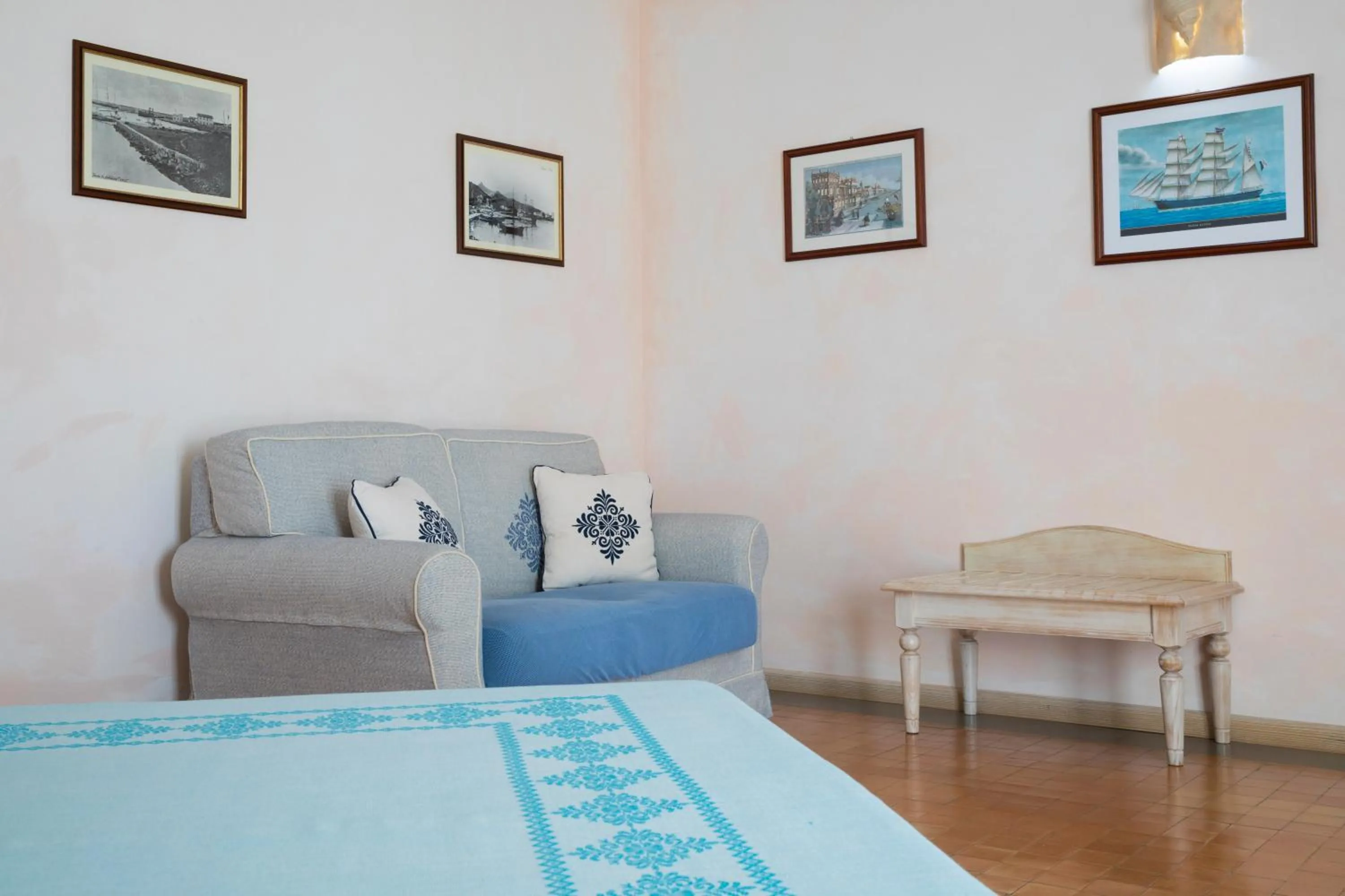 Bed in Hotel Poseidonia