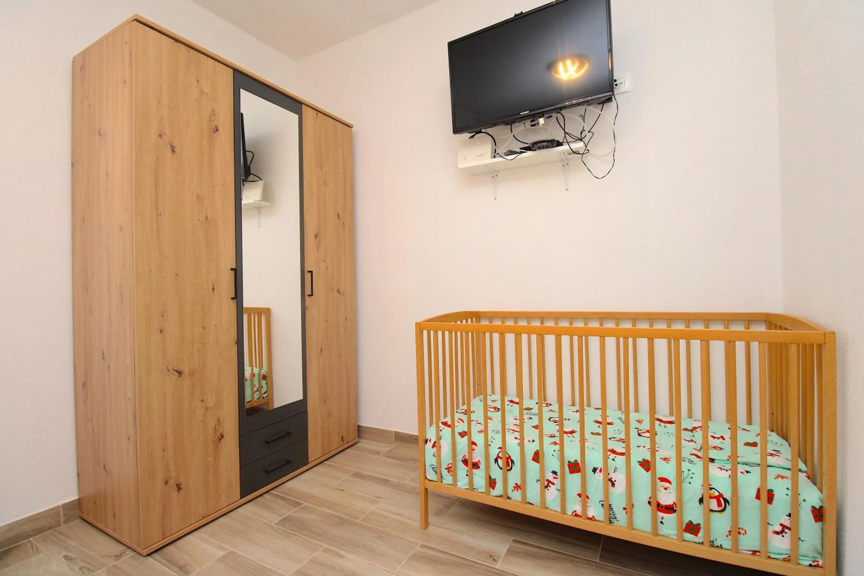 Bed in apartman Goga with pool and jacuzzi