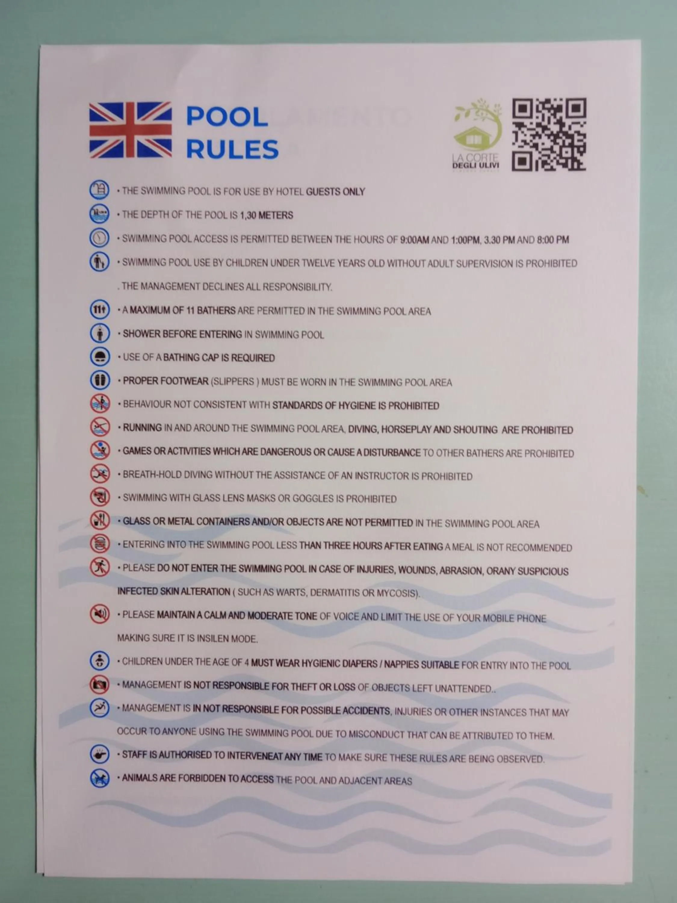 Swimming pool in La Corte degli Ulivi - Albergo Rurale