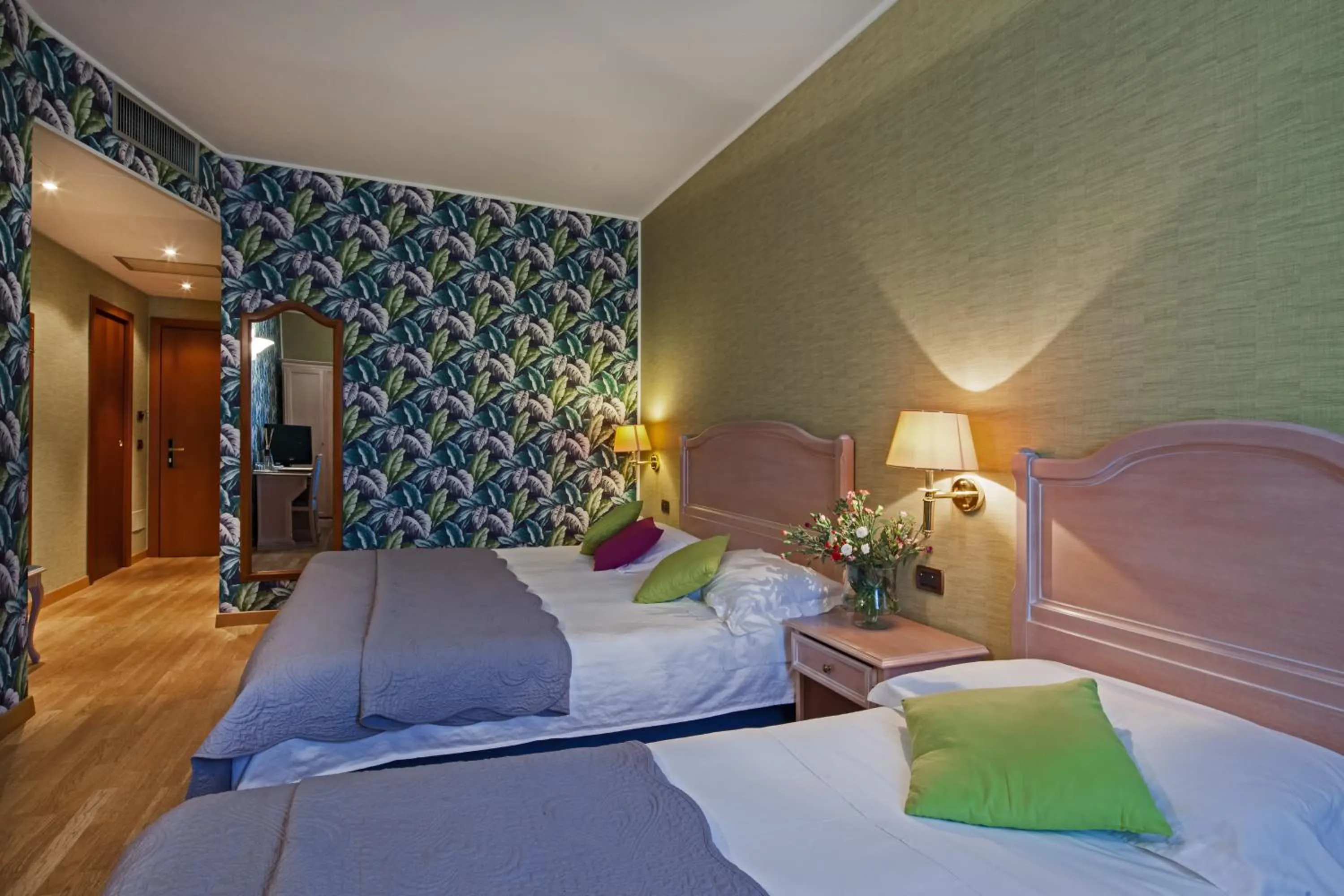 Bed in Hotel Palazzo Lovera