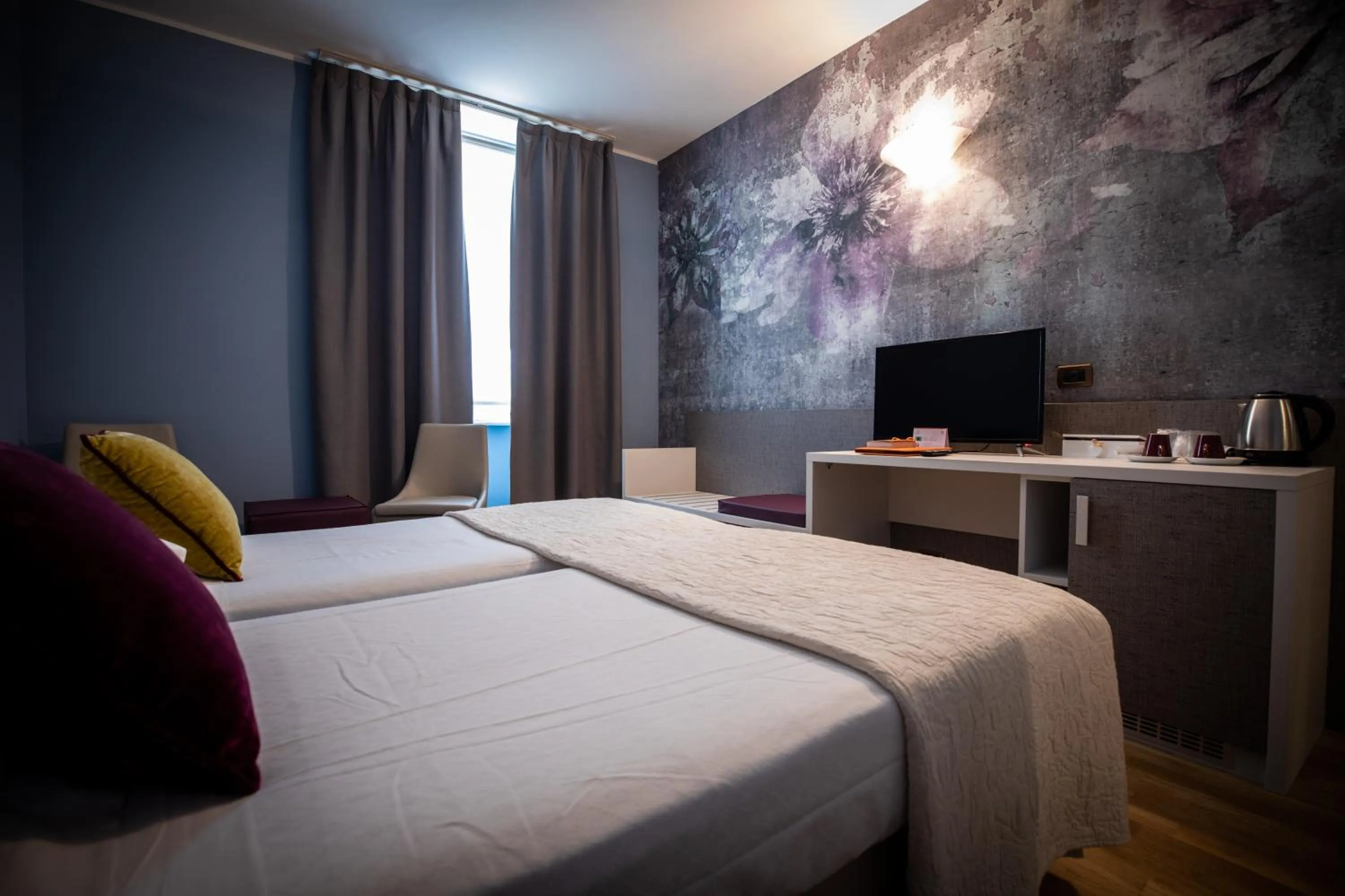 Bed in Hotel Palazzo Lovera