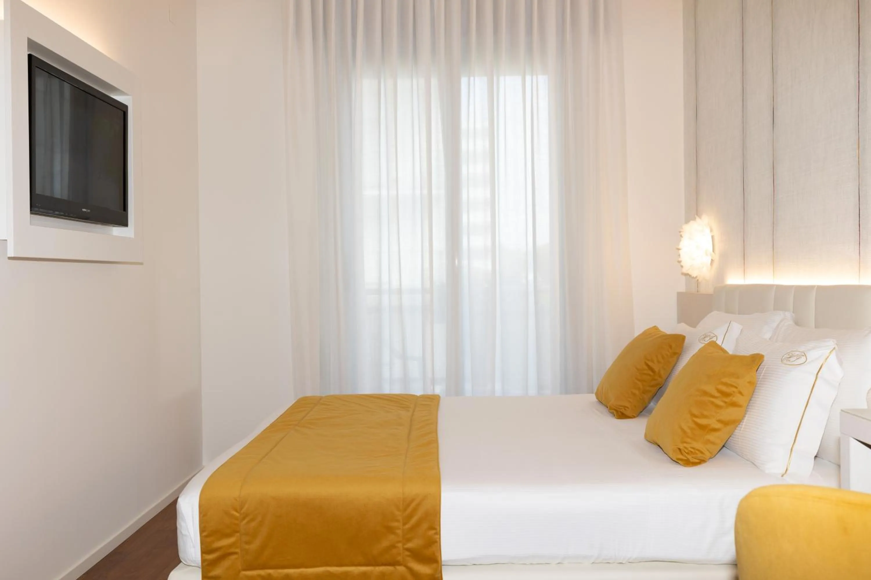 Bed in Hotel Imperia