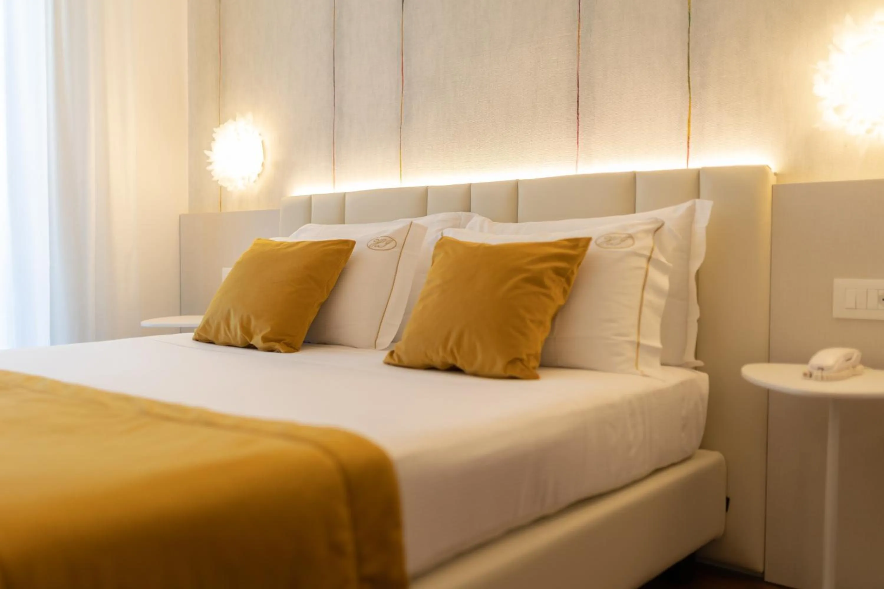 Bed in Hotel Imperia