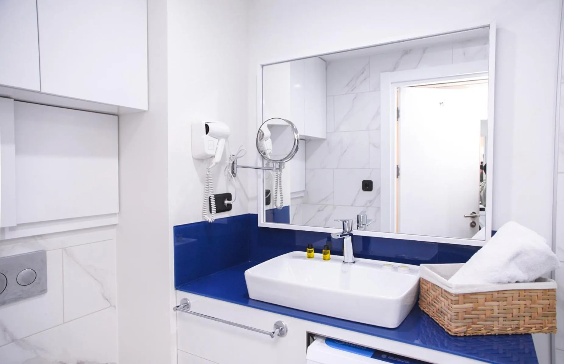 Bed in Orbi City Hotel With Sea View