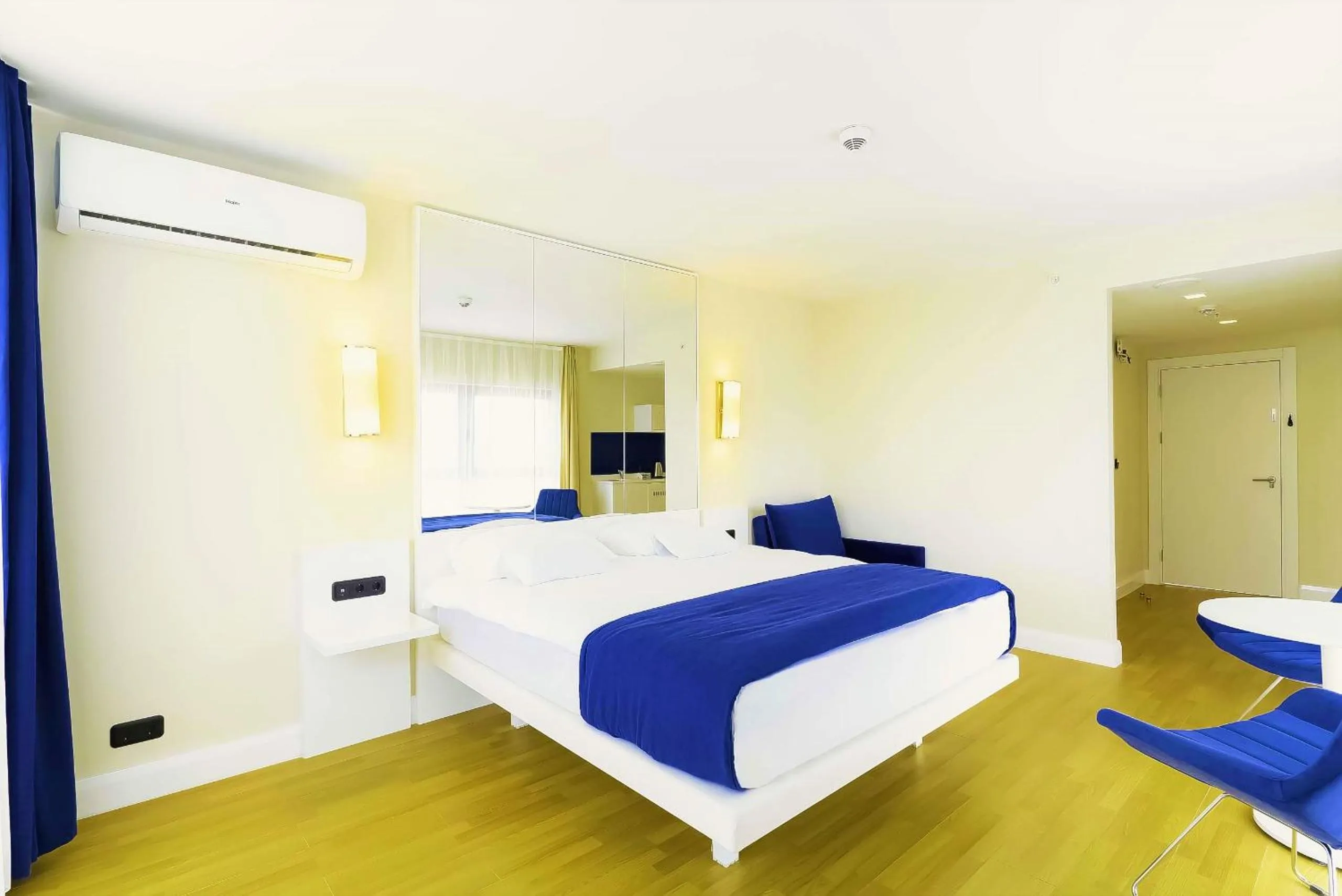 Bed in Orbi City Hotel With Sea View