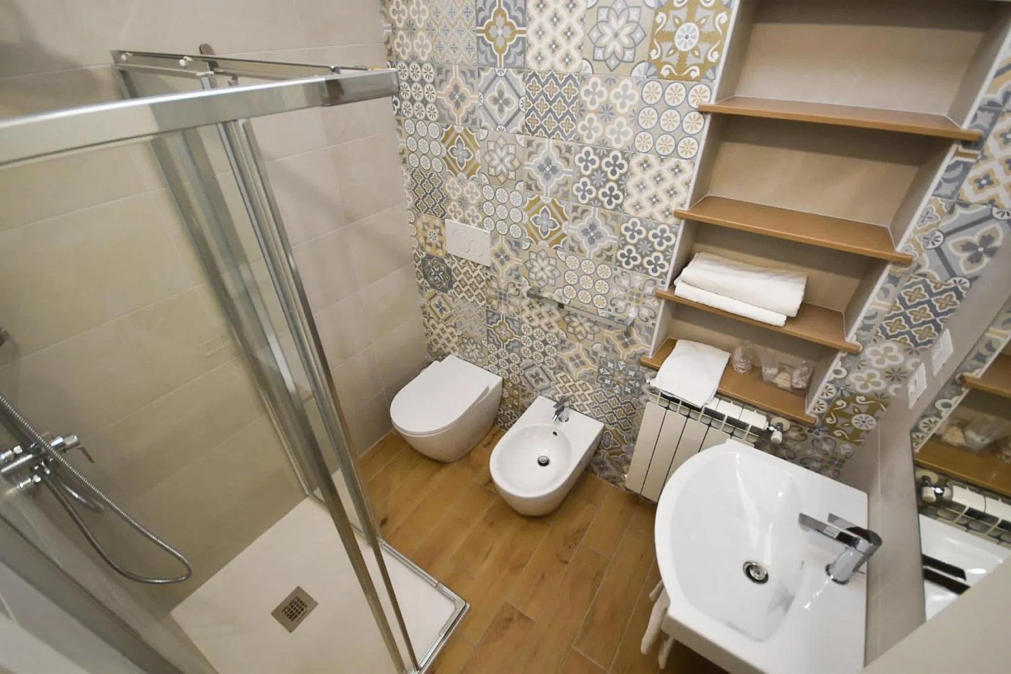 Shower in Hotel Residence La Palma