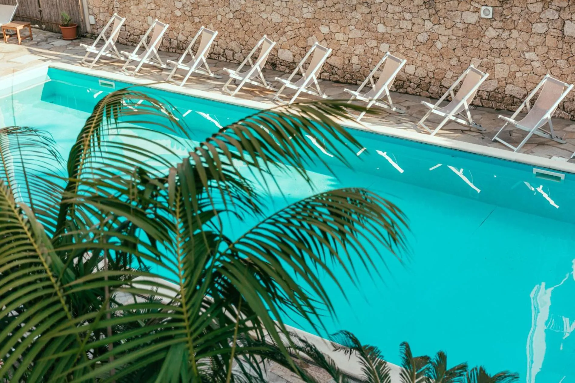 Pool view in Hotel Residence La Palma