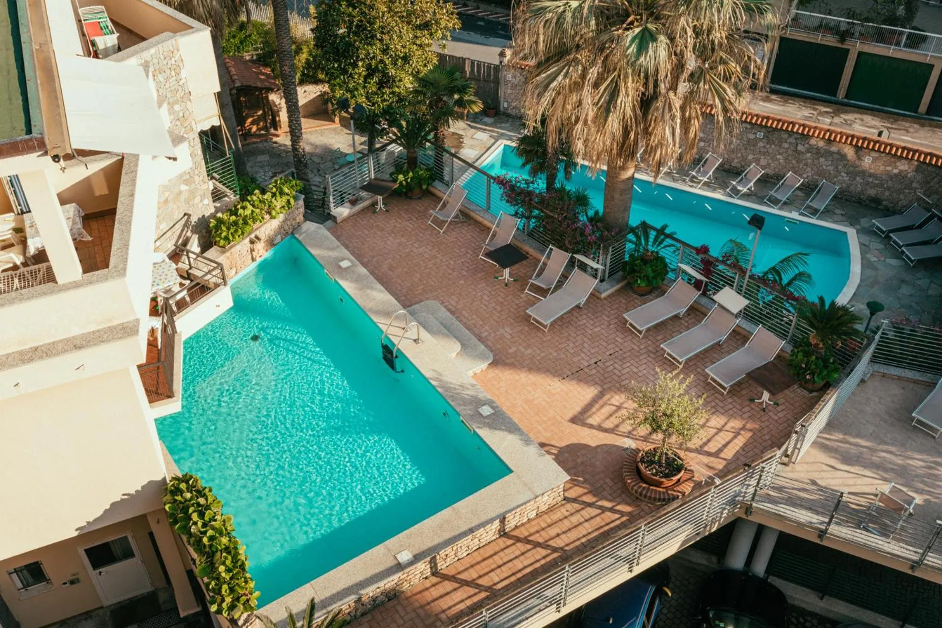 Pool view in Hotel Residence La Palma