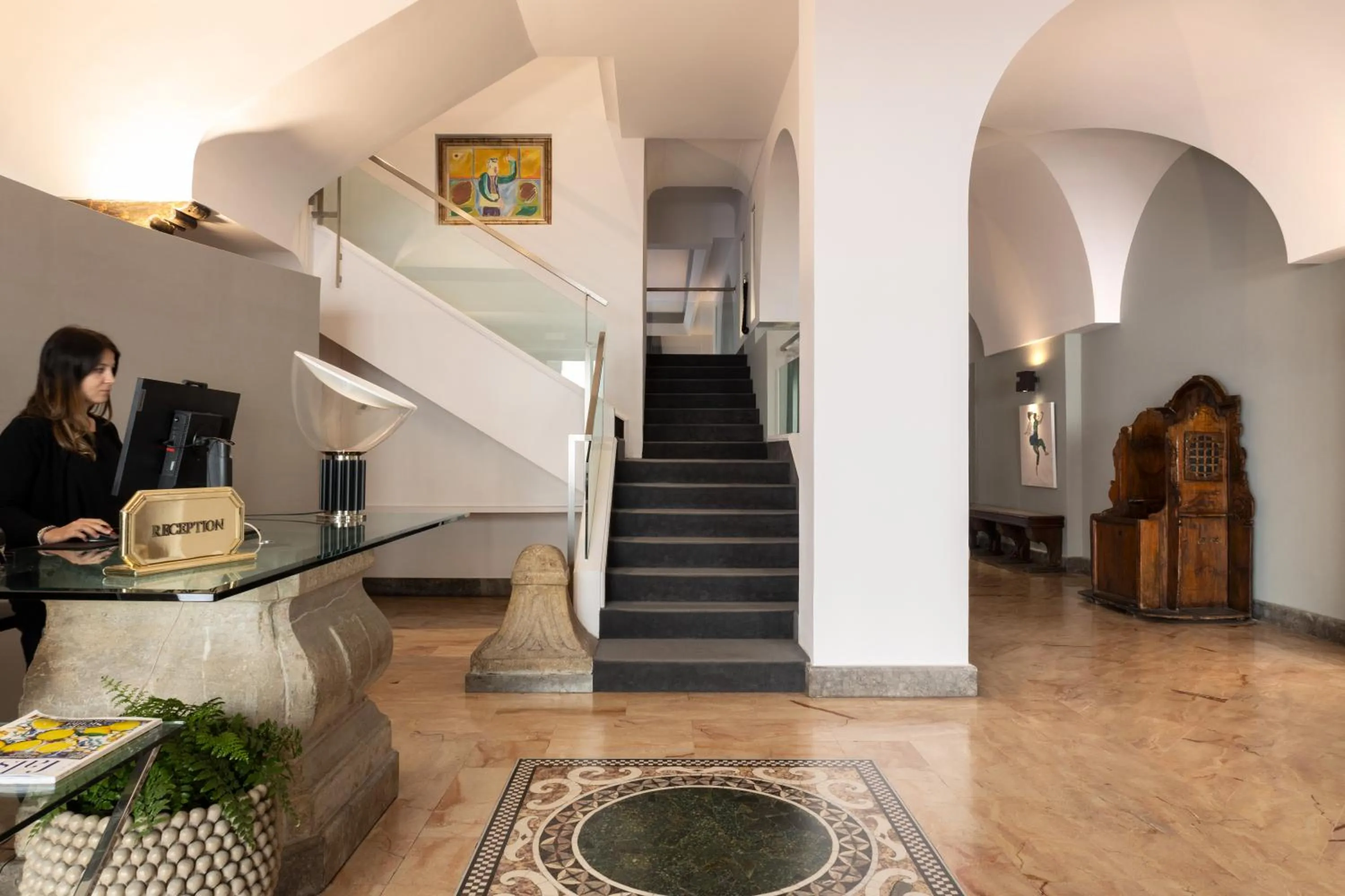 Lobby or reception in Hotel Principe Di Villafranca