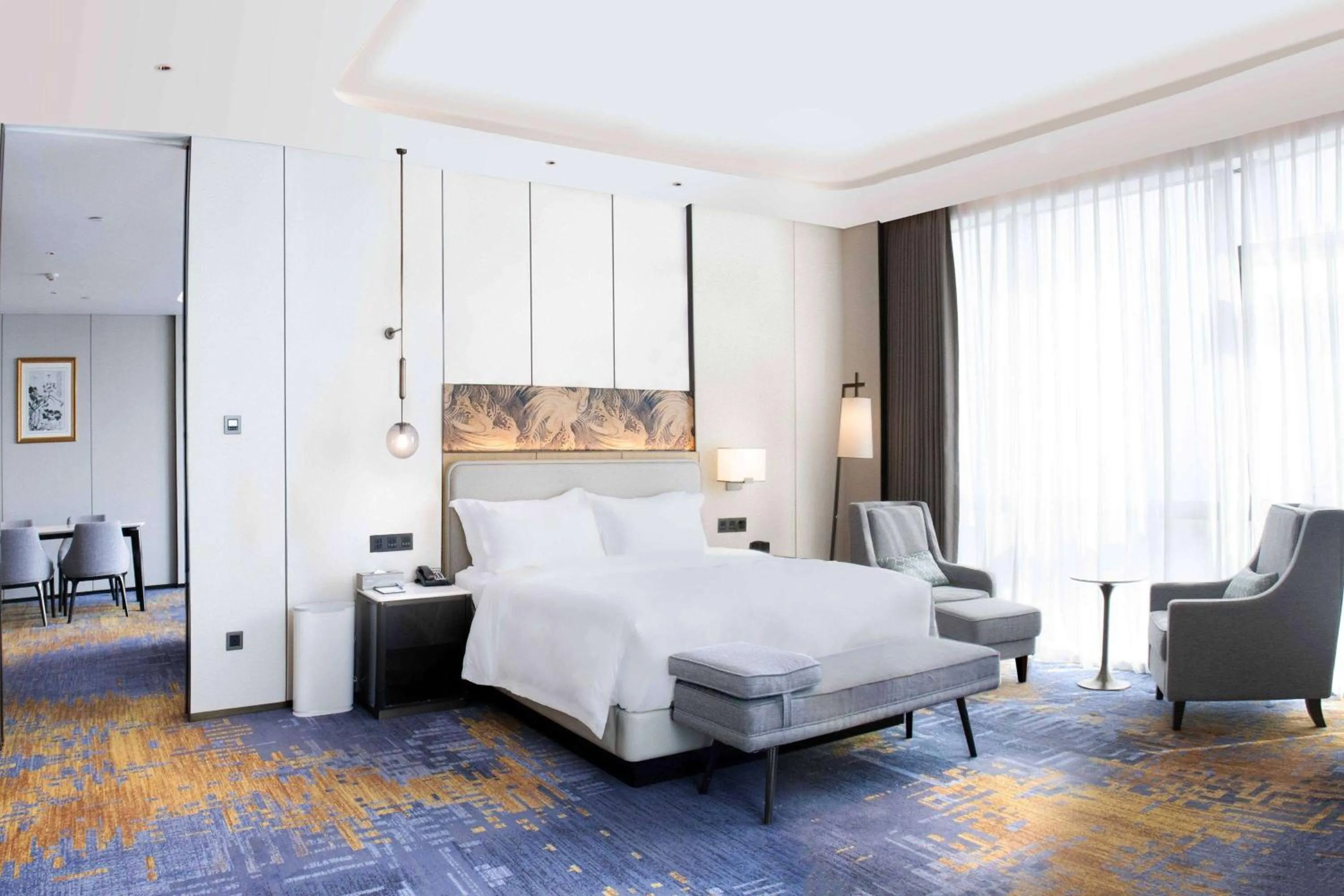 Photo of the whole room, Bed in Wyndham Shanwei Haifeng