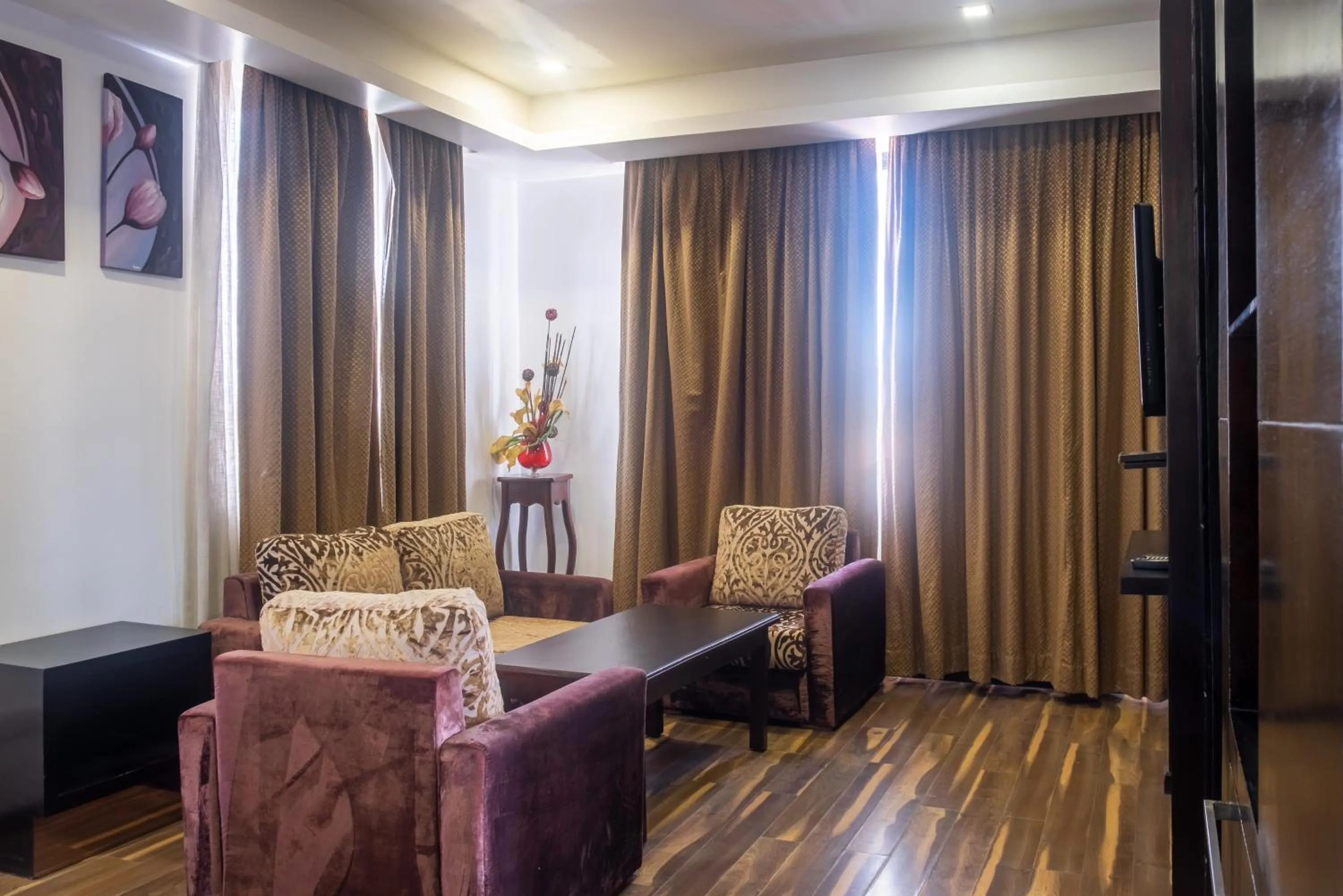 Seating area in Mahabir Palace