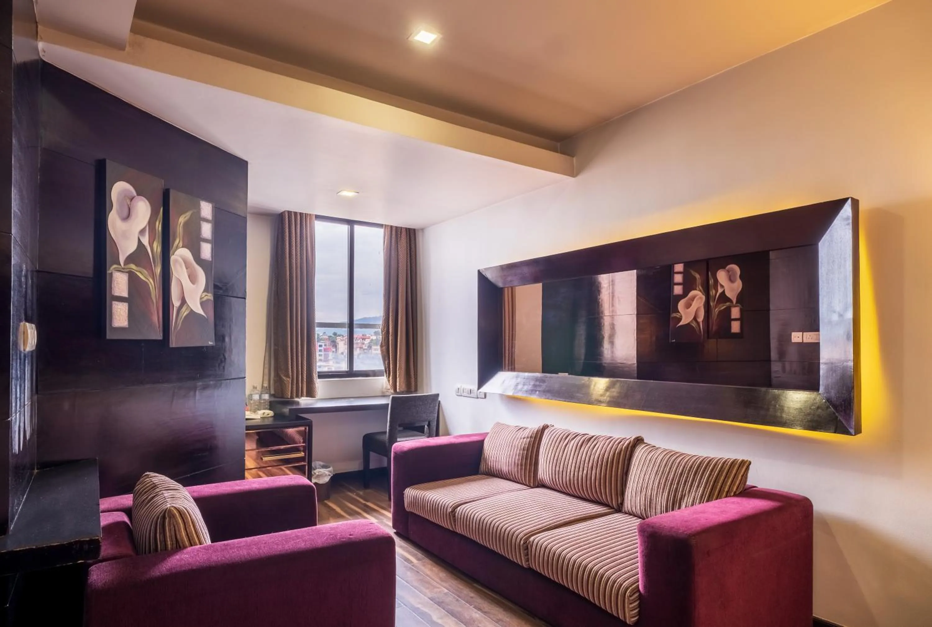 Seating area in Mahabir Palace