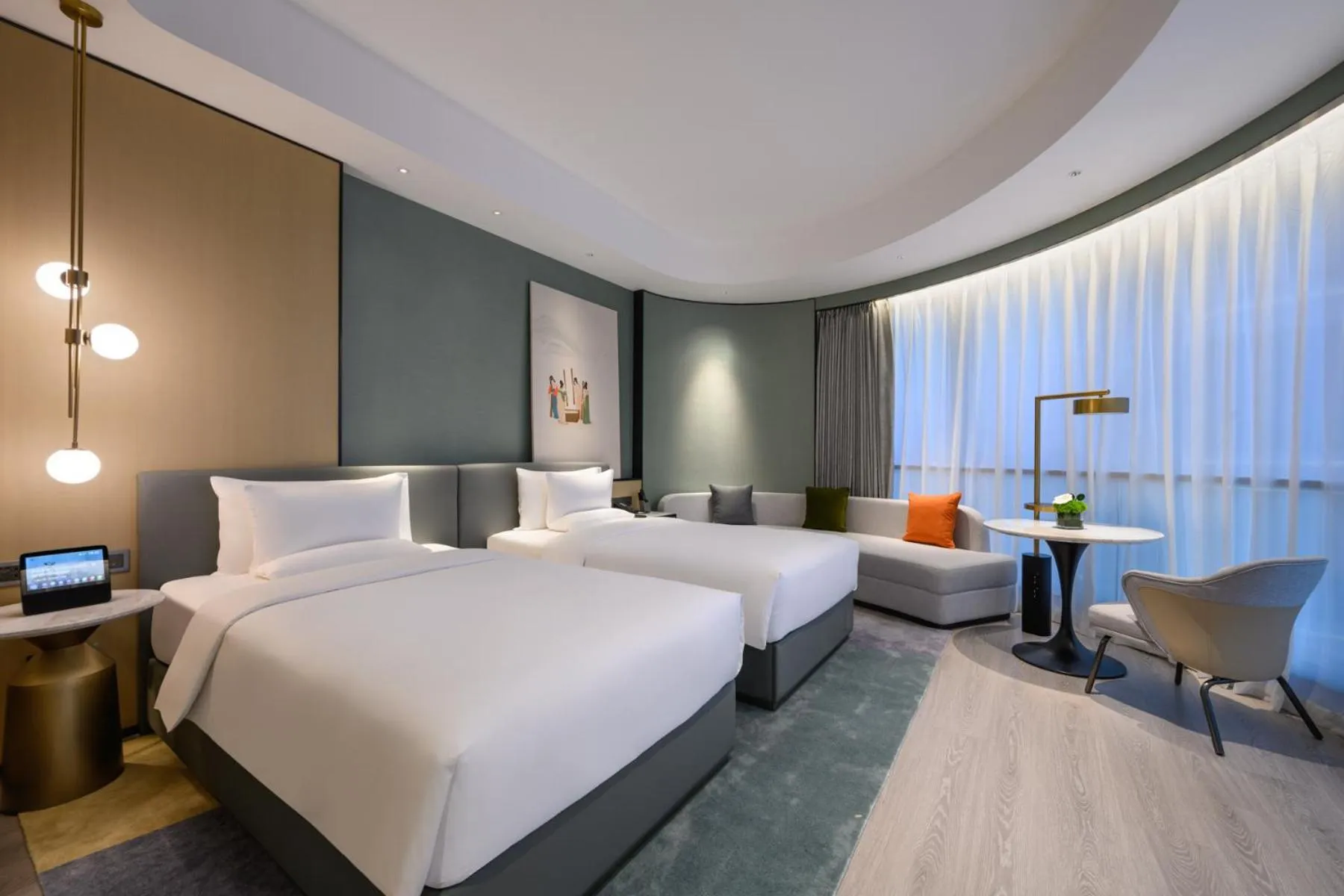 Bedroom, Bed in Novotel Shanghai Caohejing