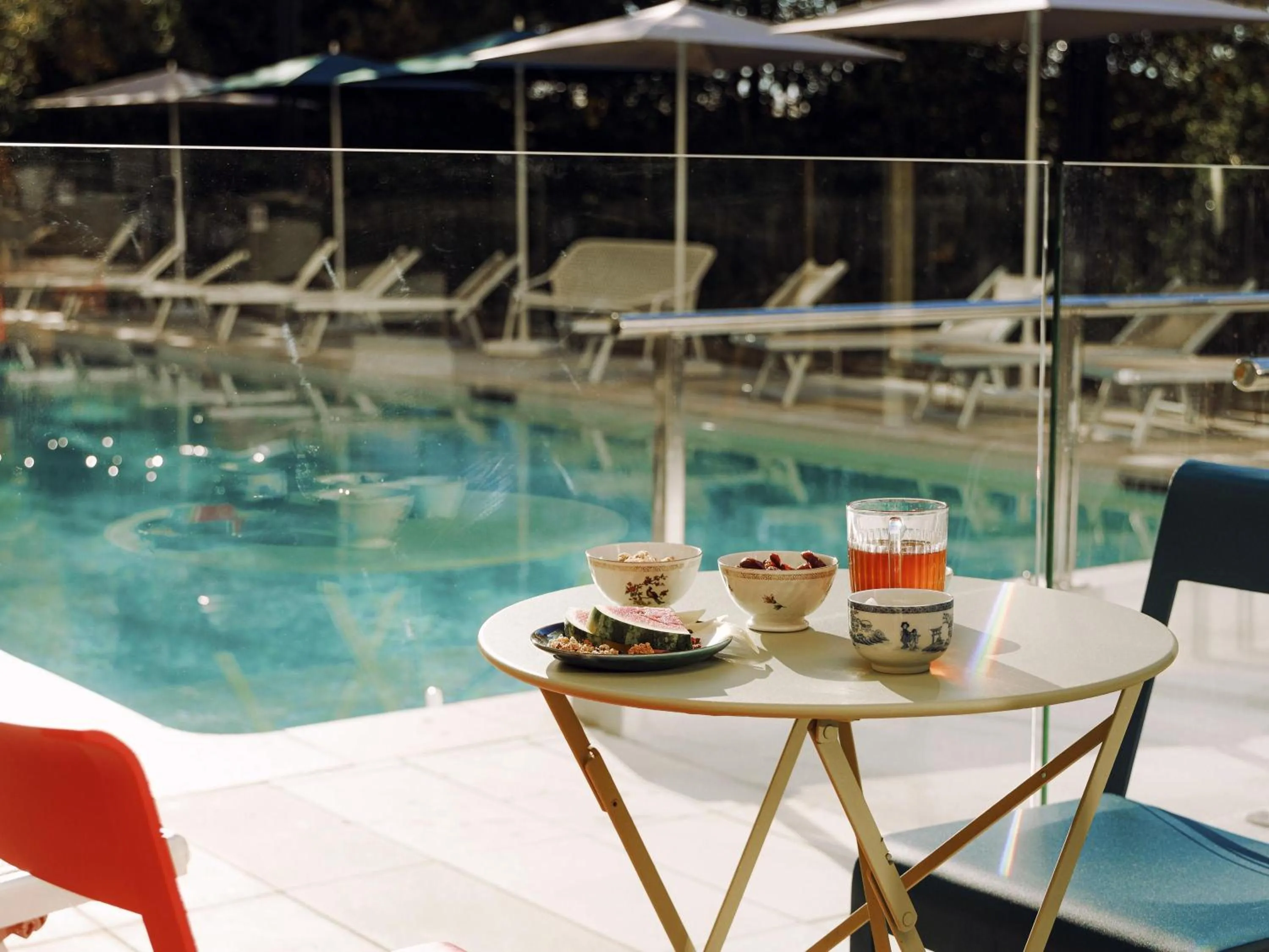 Pool view in ibis Styles La Rochelle Centre Gare