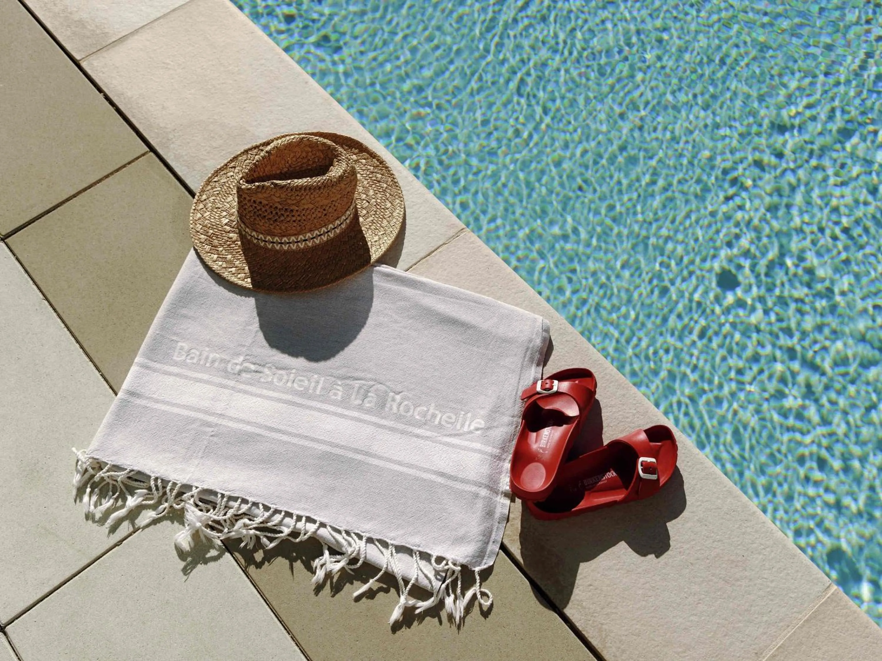 Pool view in ibis Styles La Rochelle Centre Gare