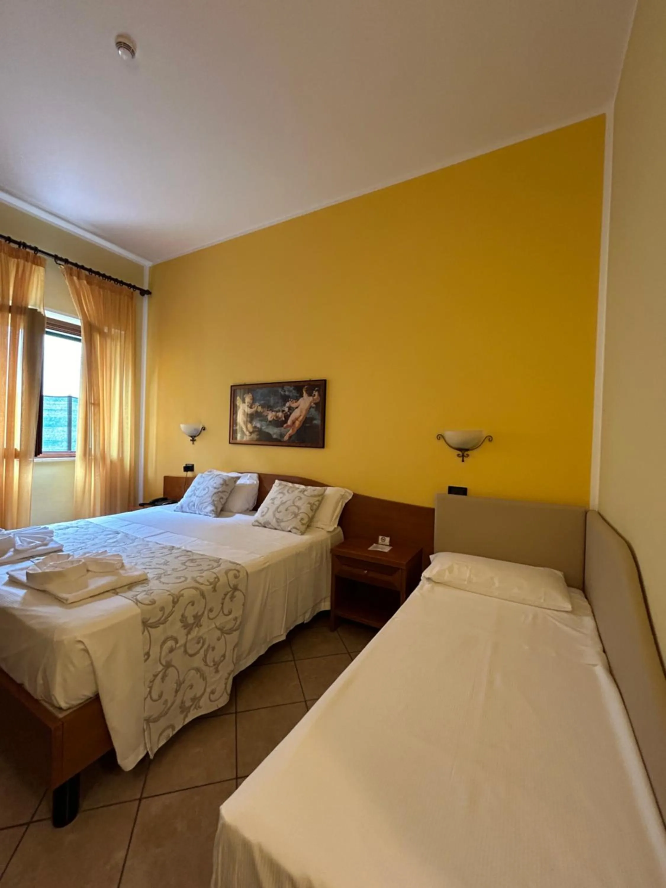 Bed in Hotel Duca Della Corgna