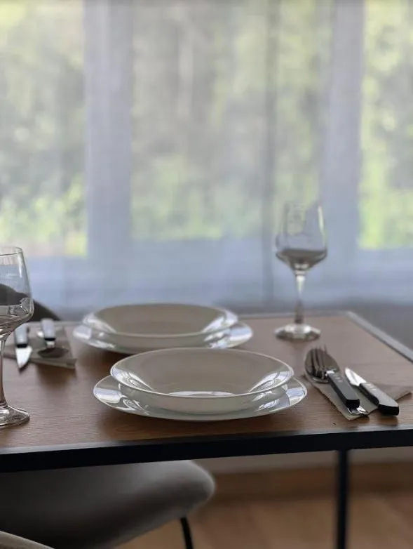 Dining area in Premont Studios Ghimbav
