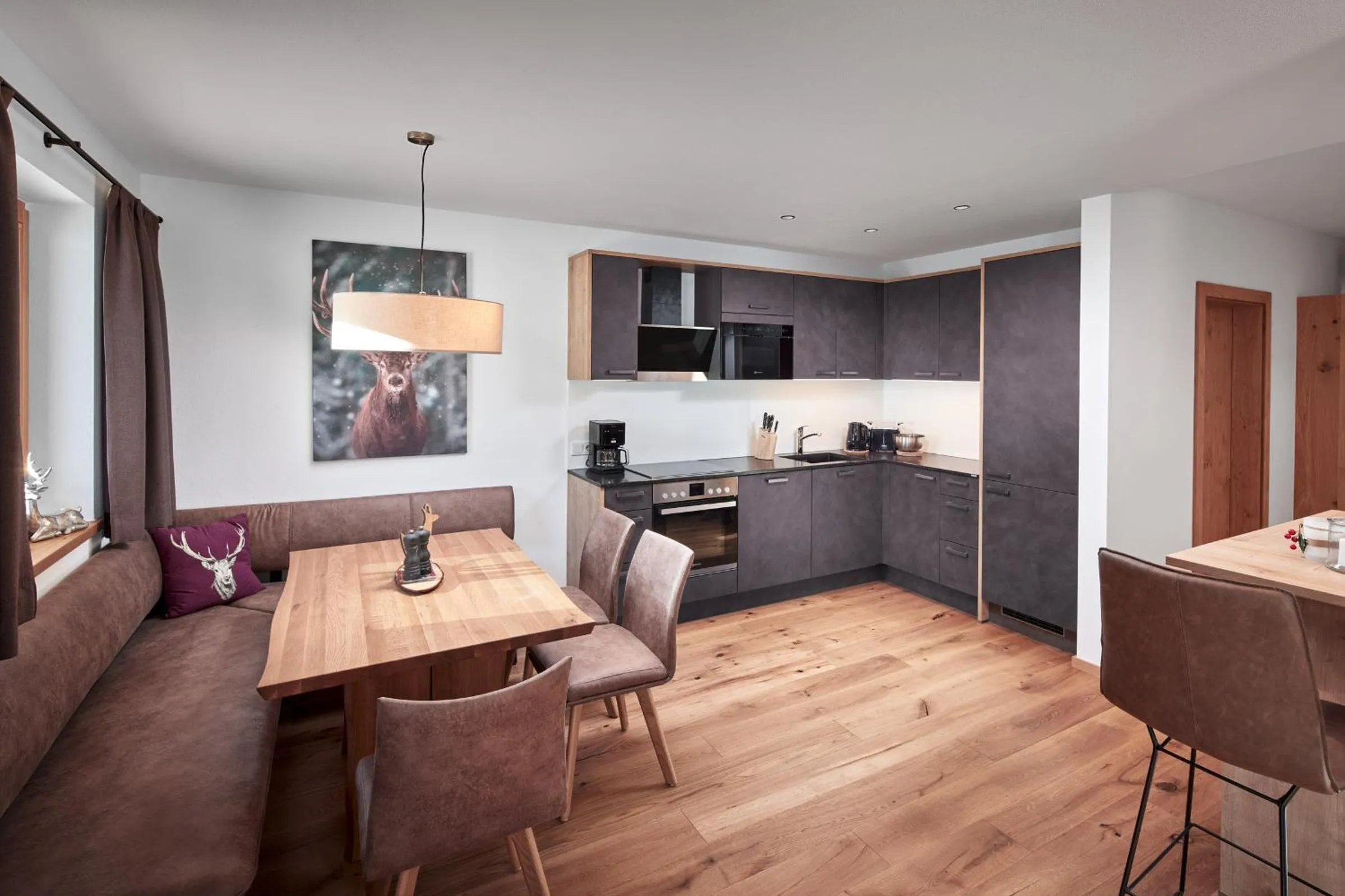 Kitchen or kitchenette in Alpin Residenzen Buchensteinwand St. Ulrich by Alpina-Holiday
