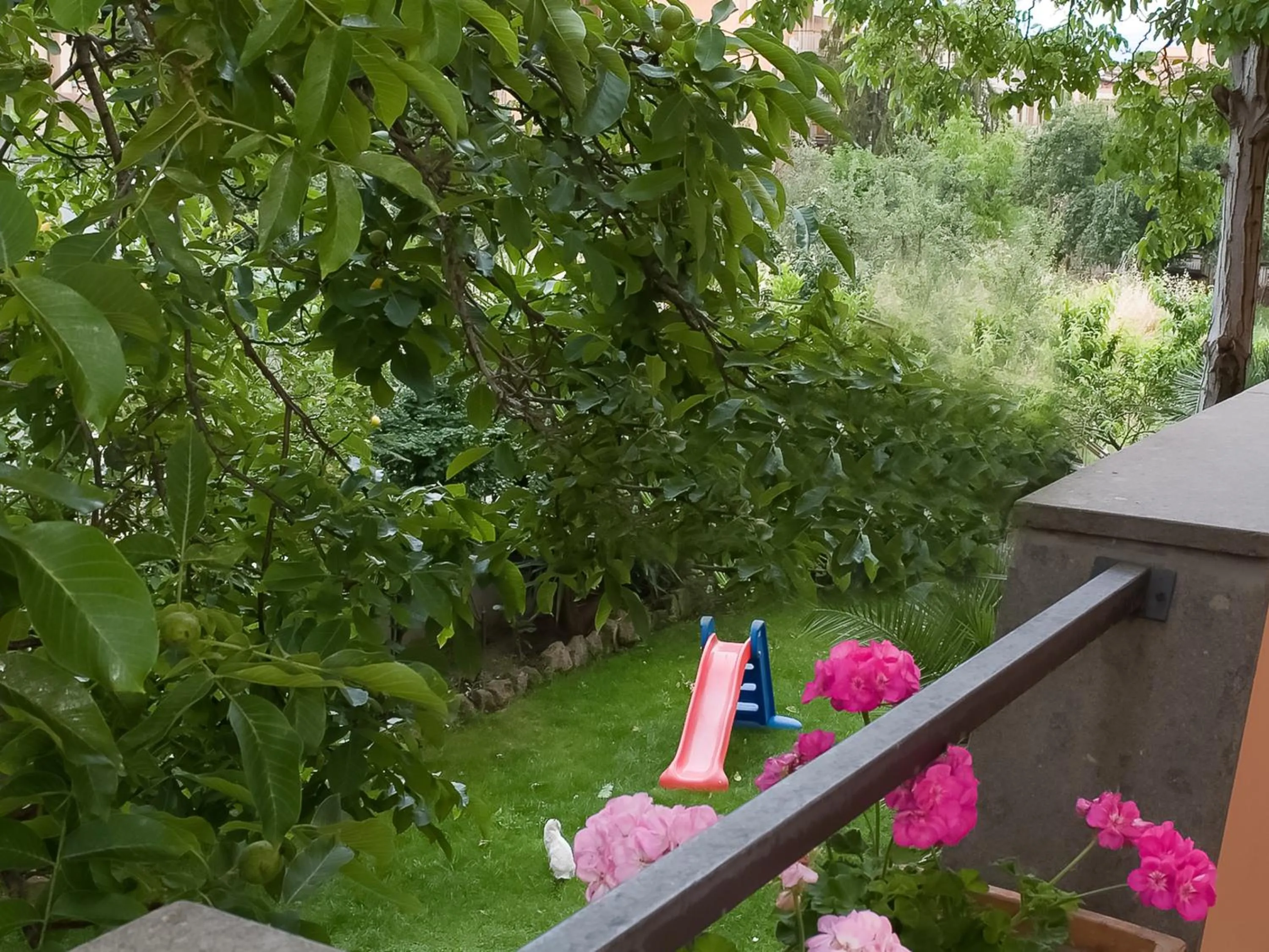 Garden view in Hotel Louis II