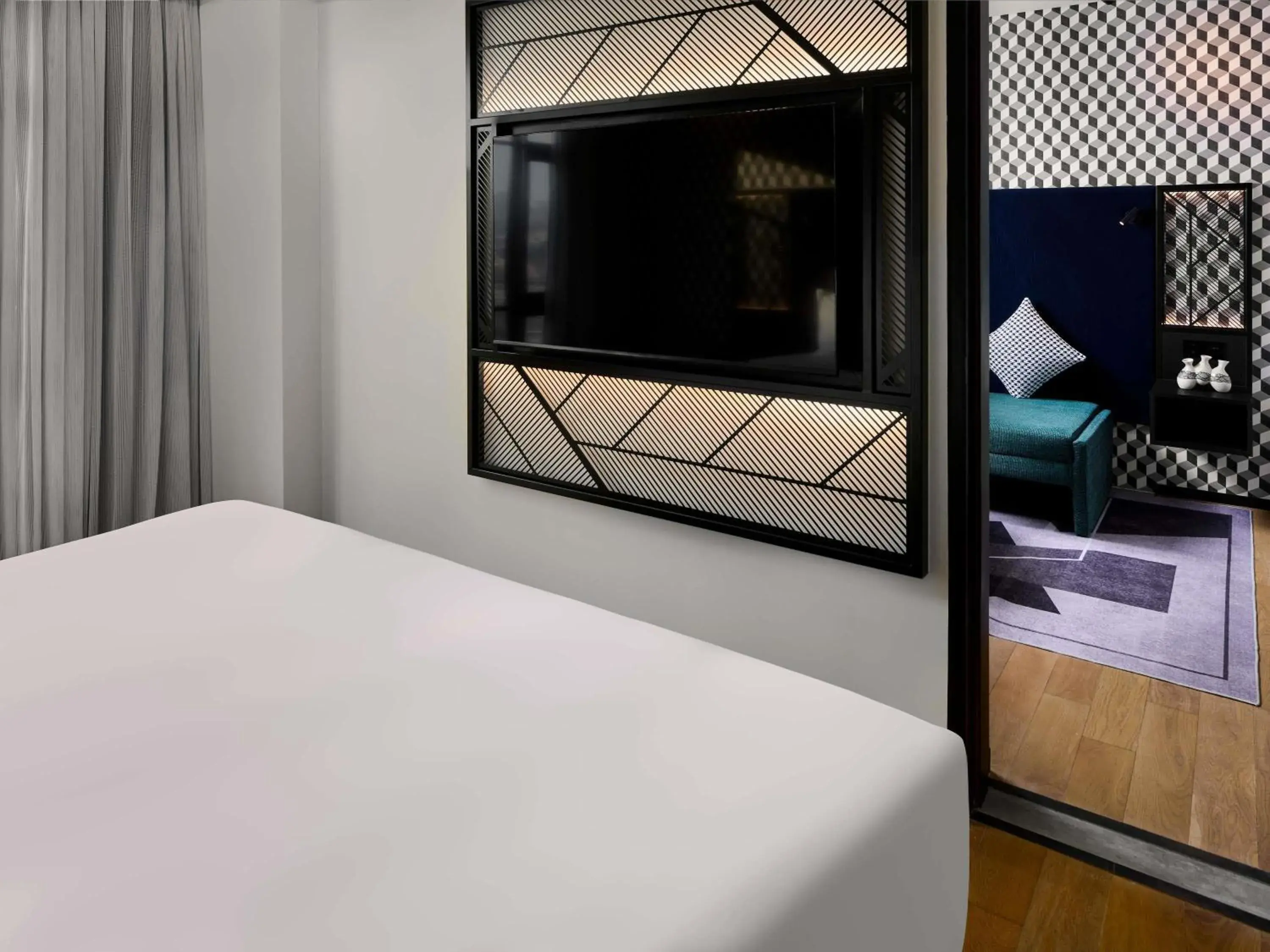 Bedroom, Bed in TRIBE Phnom Penh Post Office Bedroom, Bed in TRIBE Phnom Penh Post Office