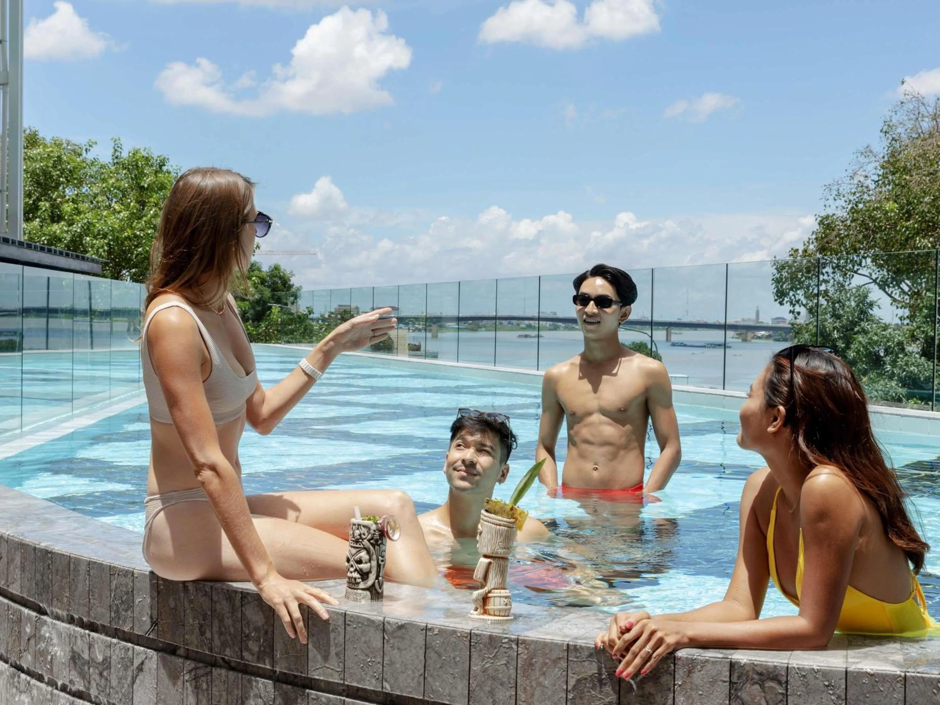 Pool view in TRIBE Phnom Penh Post Office