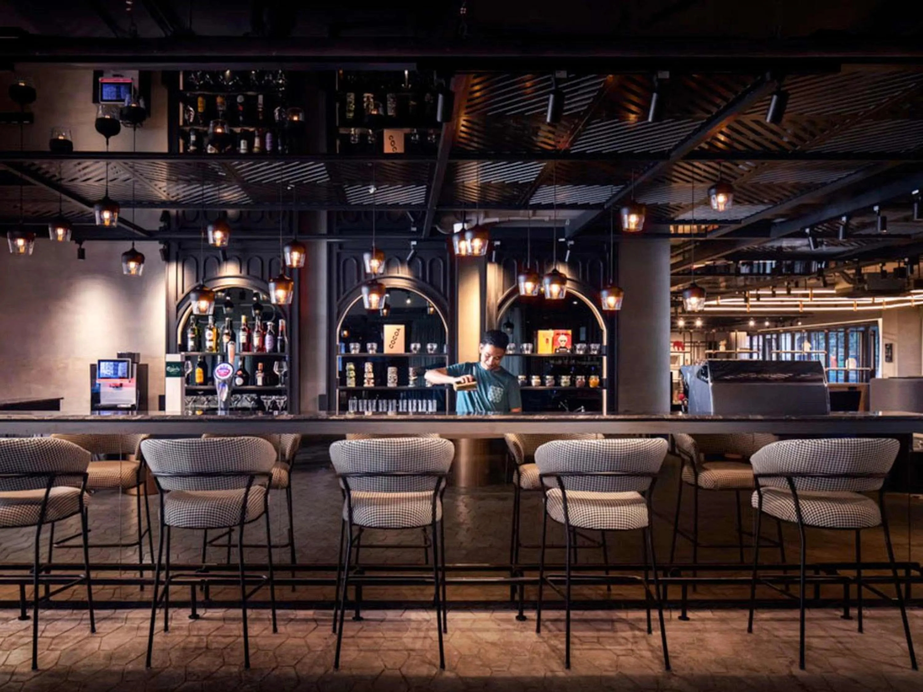 Lounge or bar in TRIBE Phnom Penh Post Office