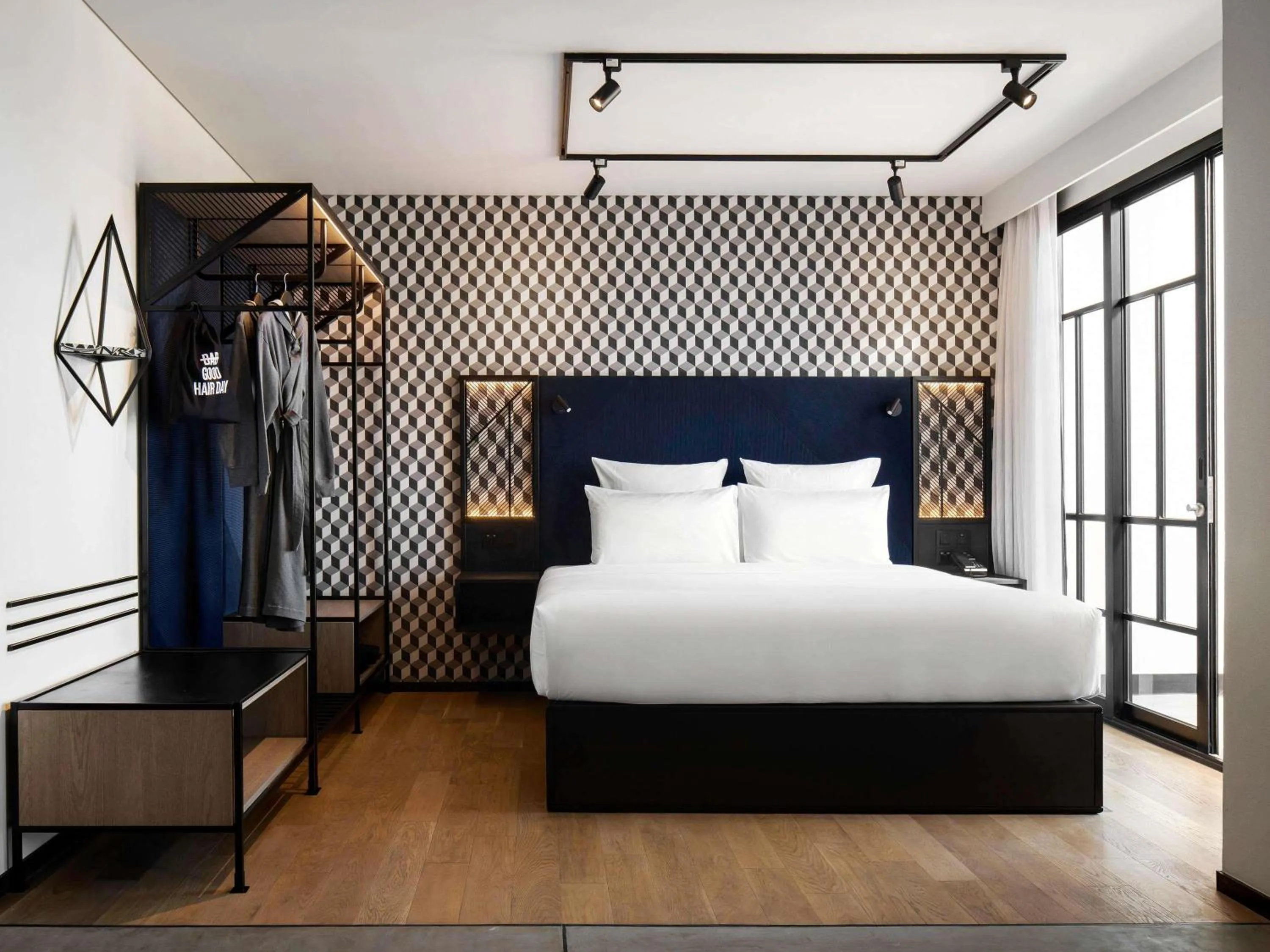 Bedroom, Bed in TRIBE Phnom Penh Post Office